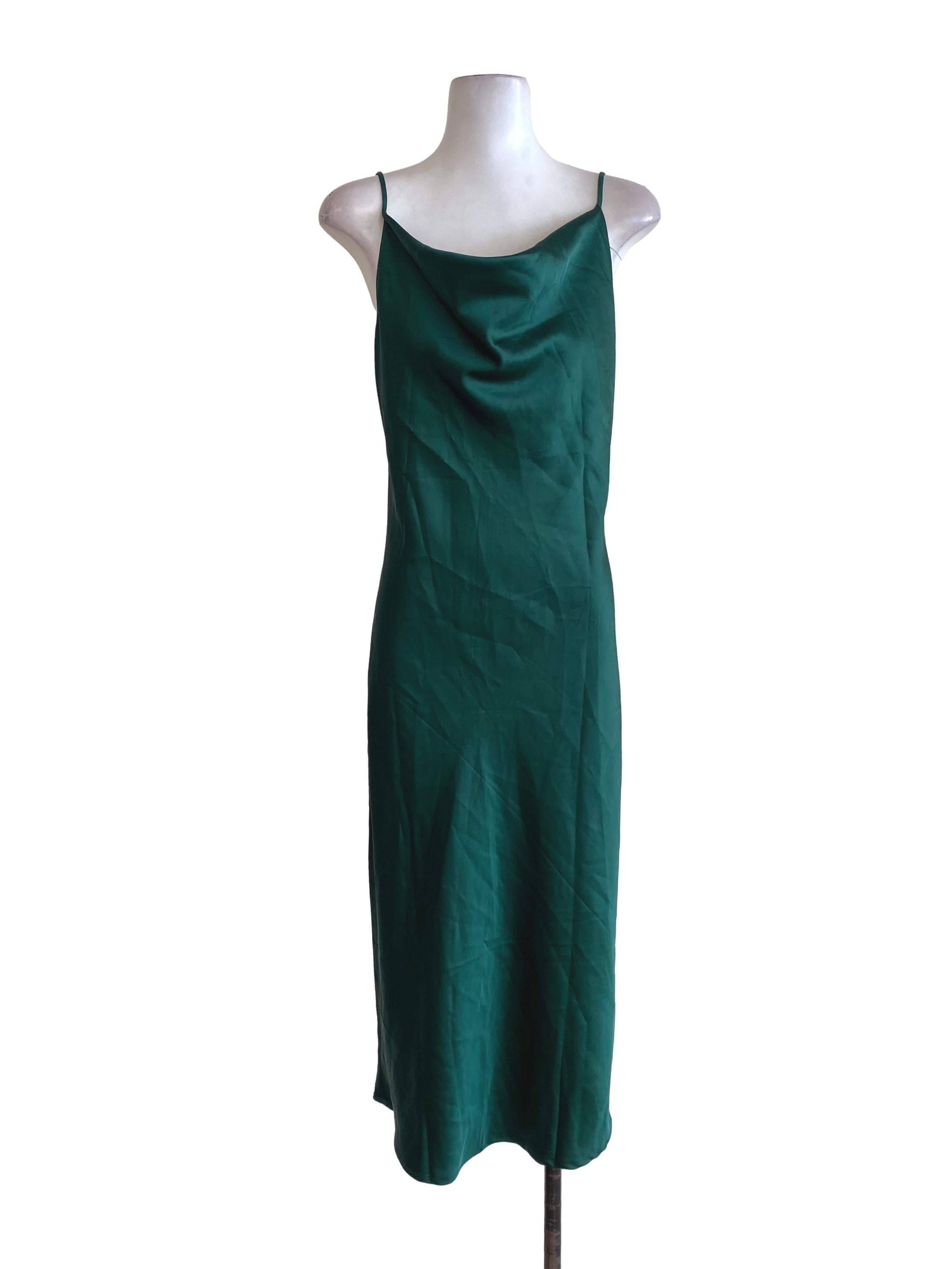 Green Satin Princess Dress