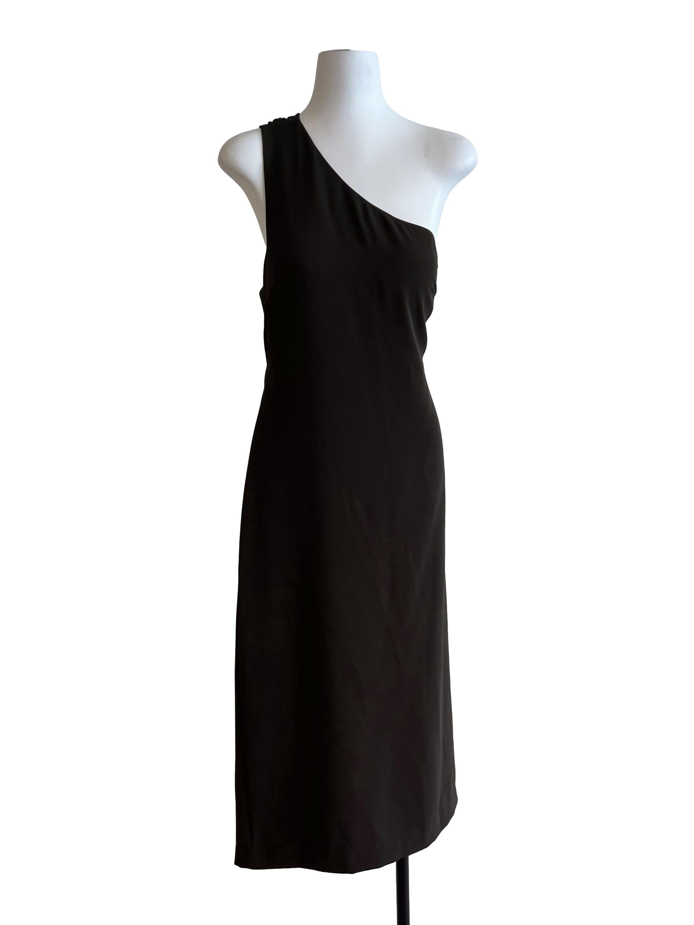 Chocolate Brown Toga Dress