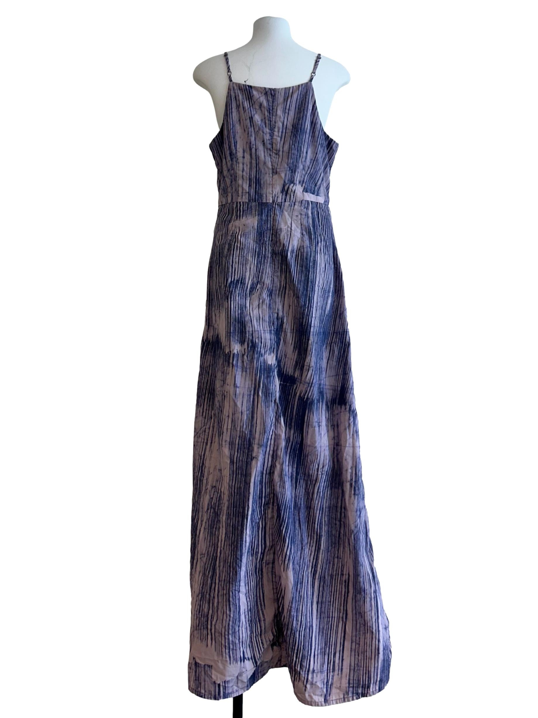 Heather Purple Striped Cami Dress