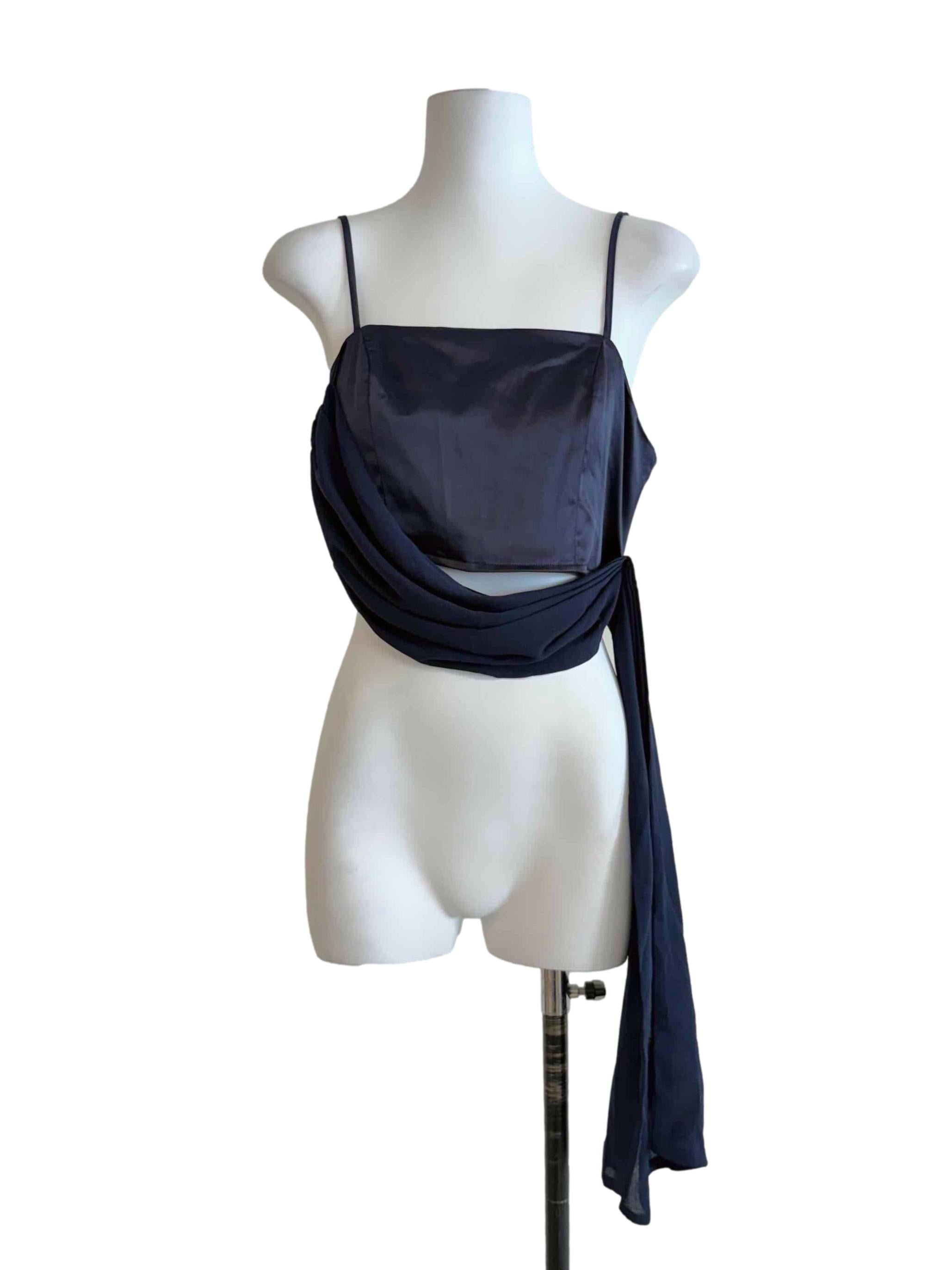 Indigo Blue Sleeveless Top