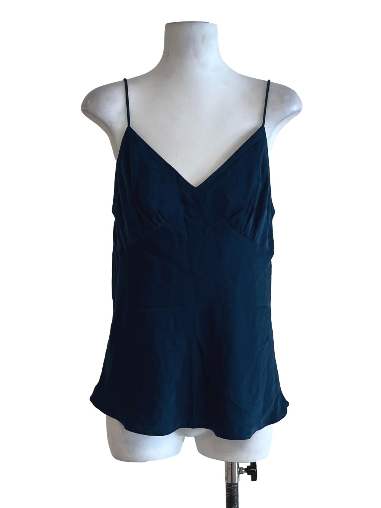 Aegean Blue V-Neckline Sleeveless Top