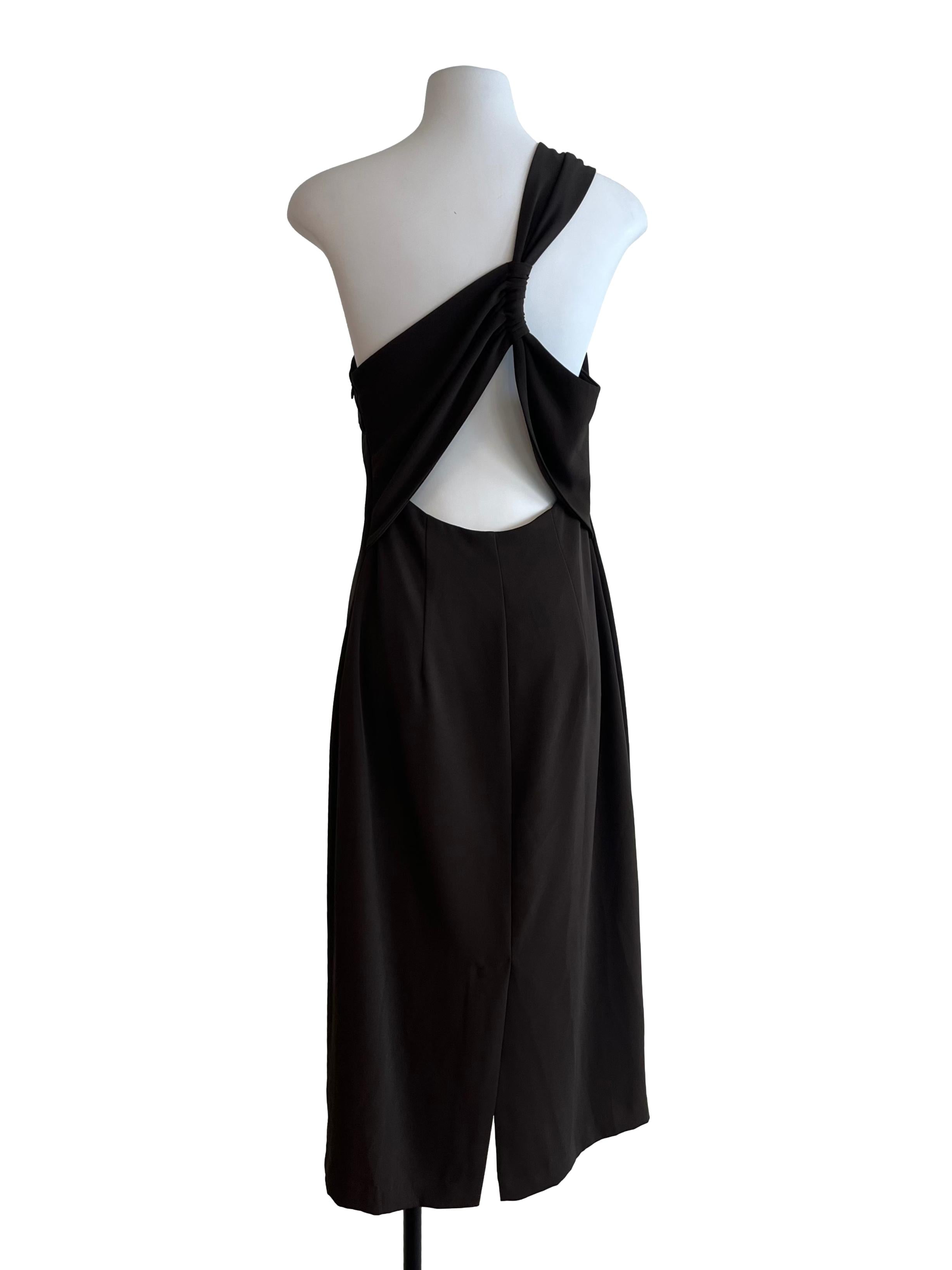 Chocolate Brown Toga Dress
