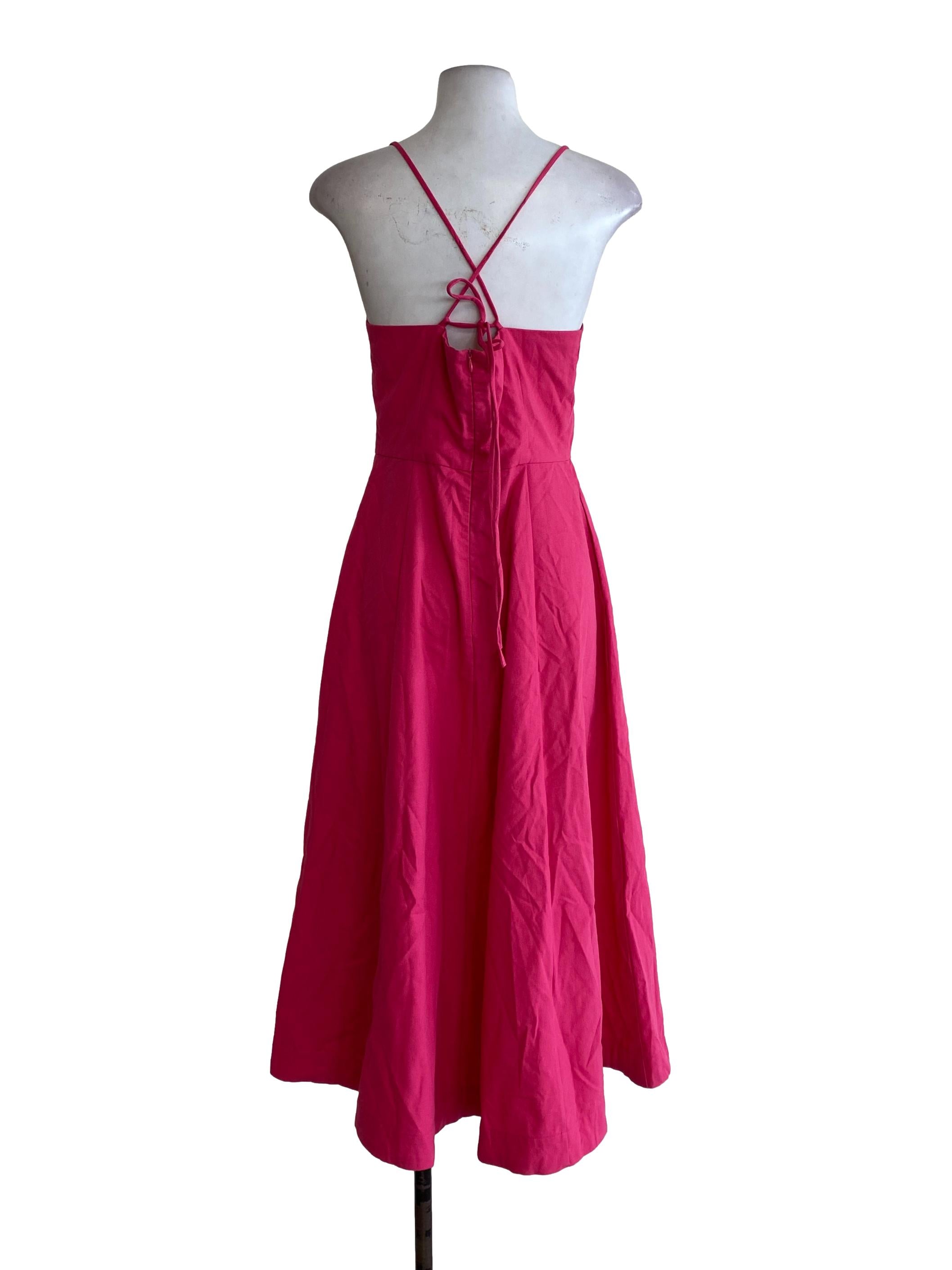 Hot Pink A Line Dress