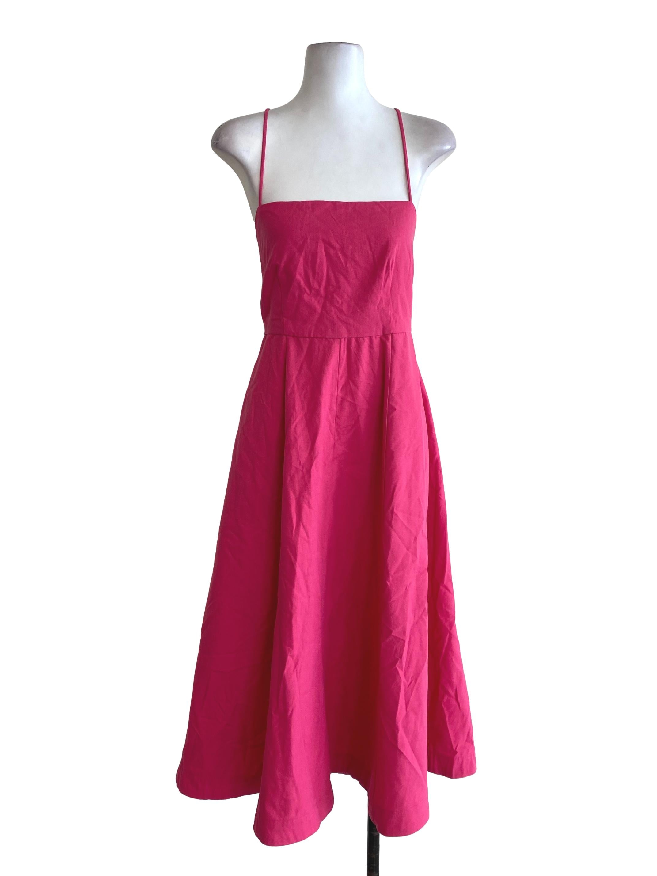 Hot Pink A Line Dress