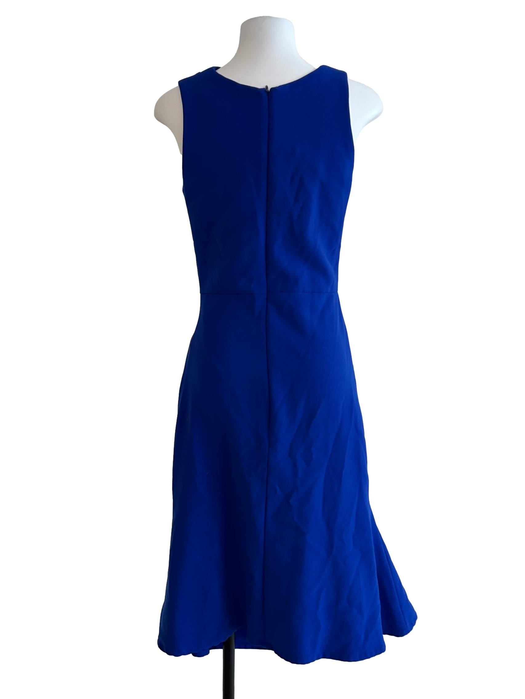 Lapis Blue Ruched Dress