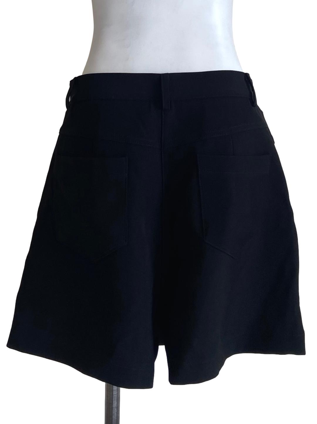 Black Twill Skorts