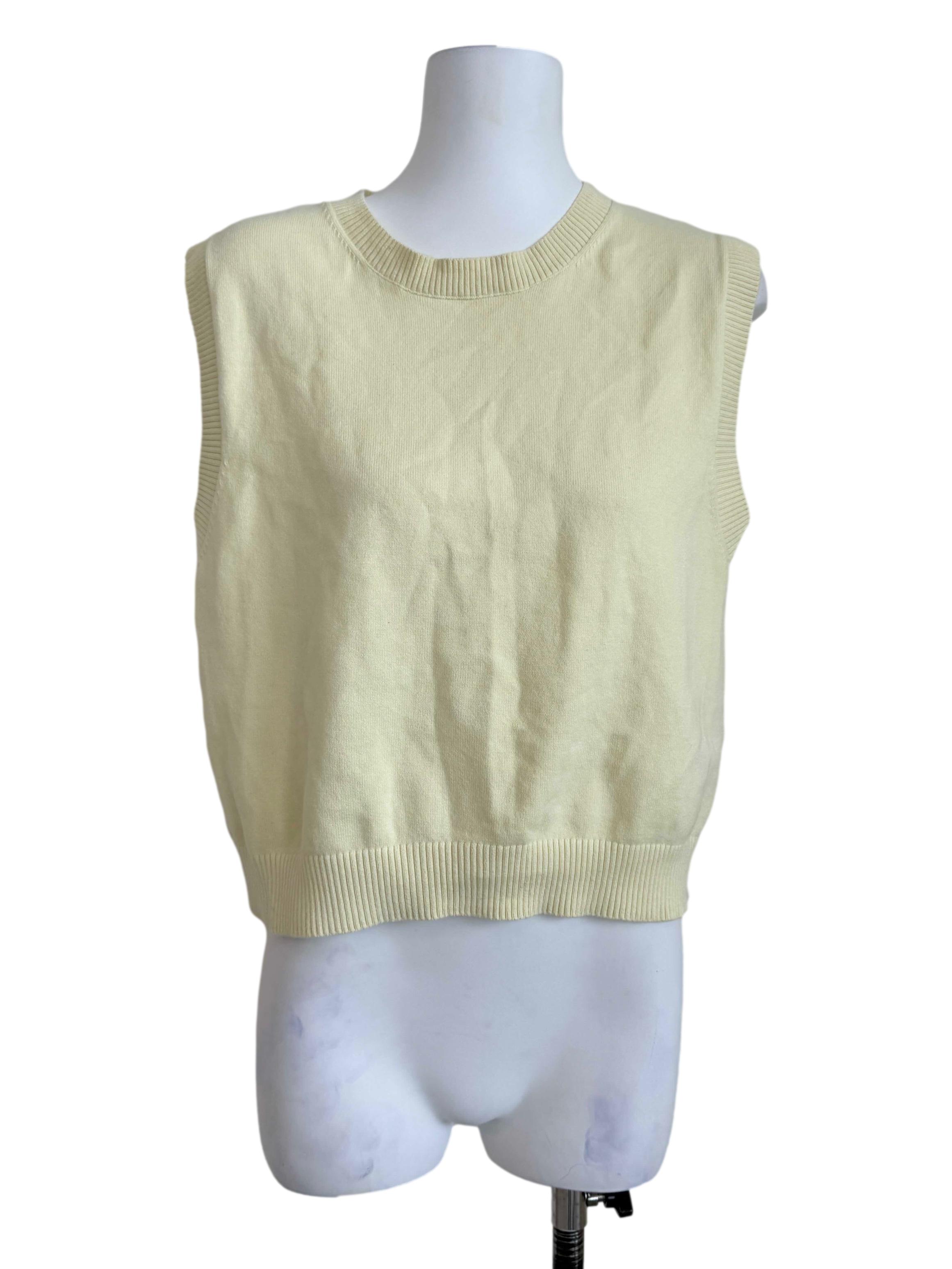 Blonde Yellow Knit Top