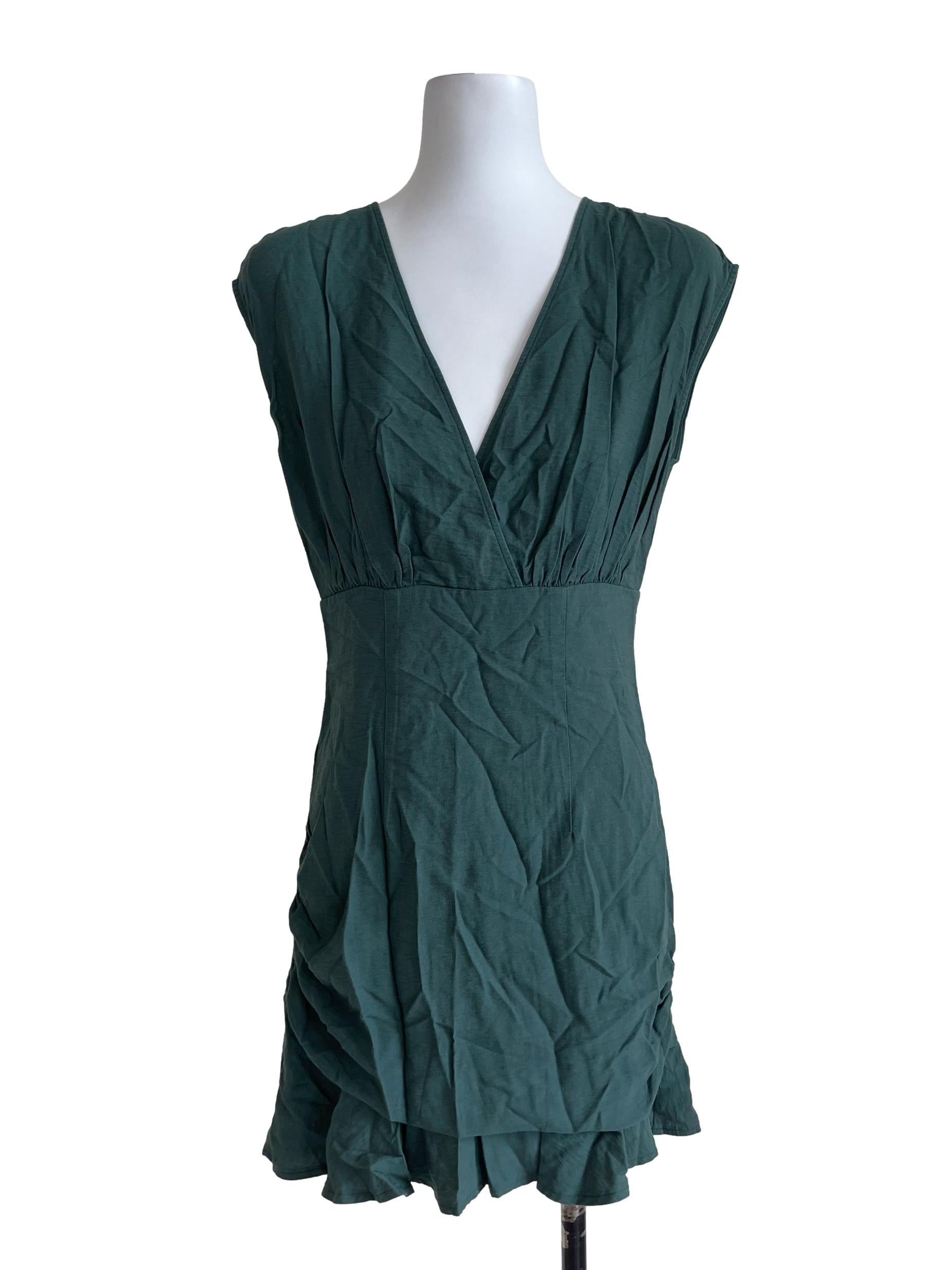 Emerald Green Ruffles Dress LB