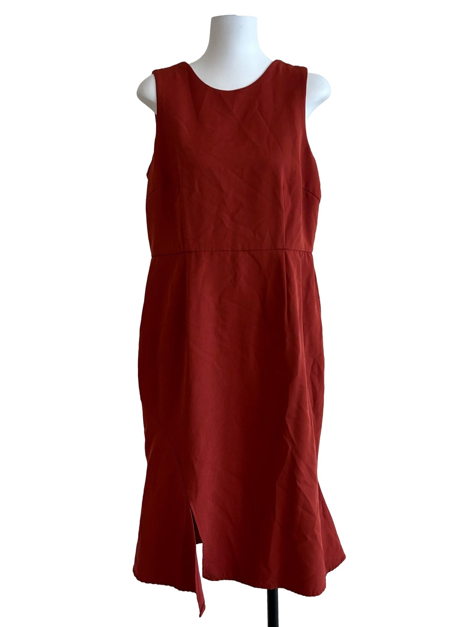 Fire Orange Shift Dress