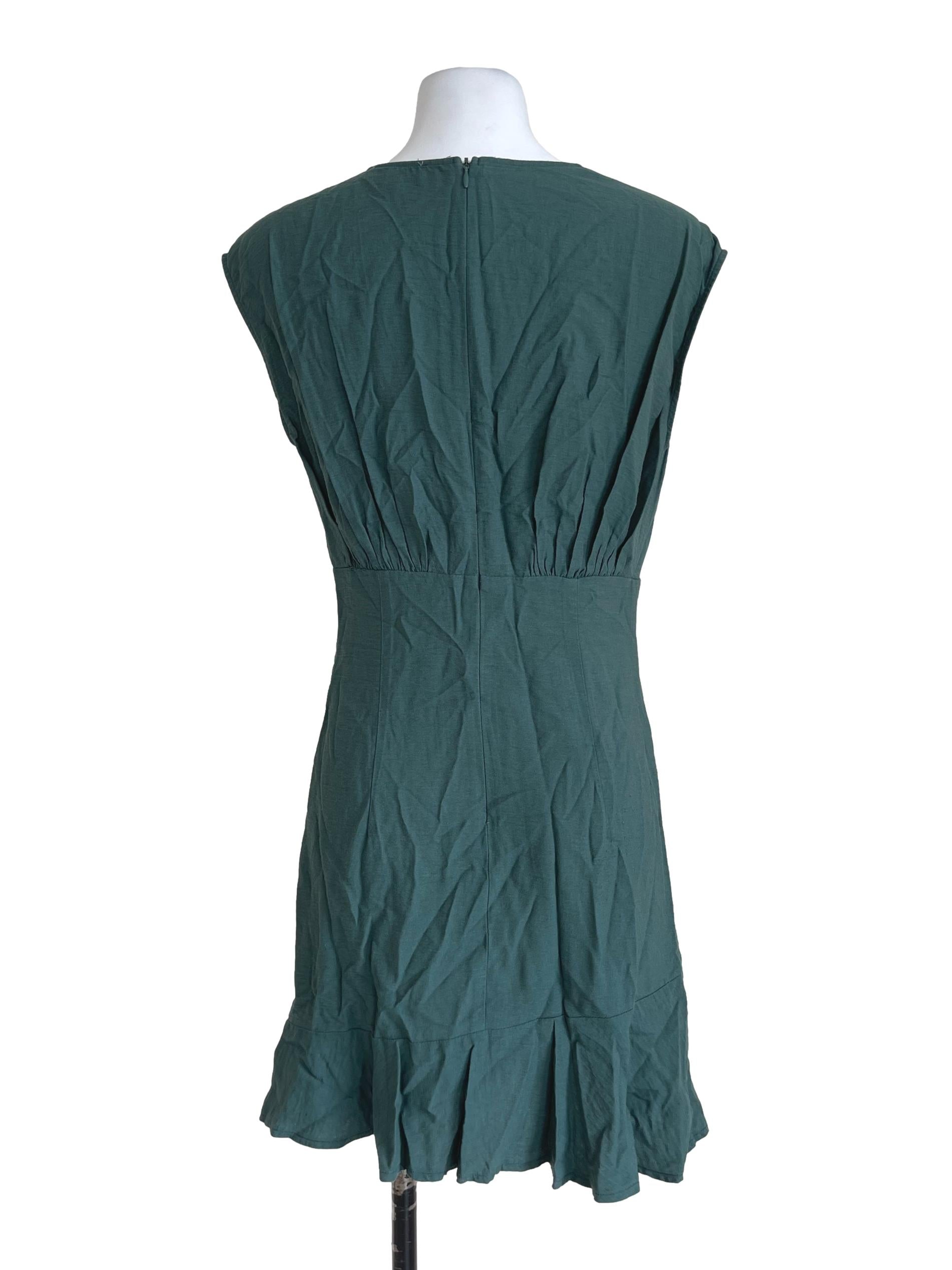 Emerald Green Ruffles Dress LB