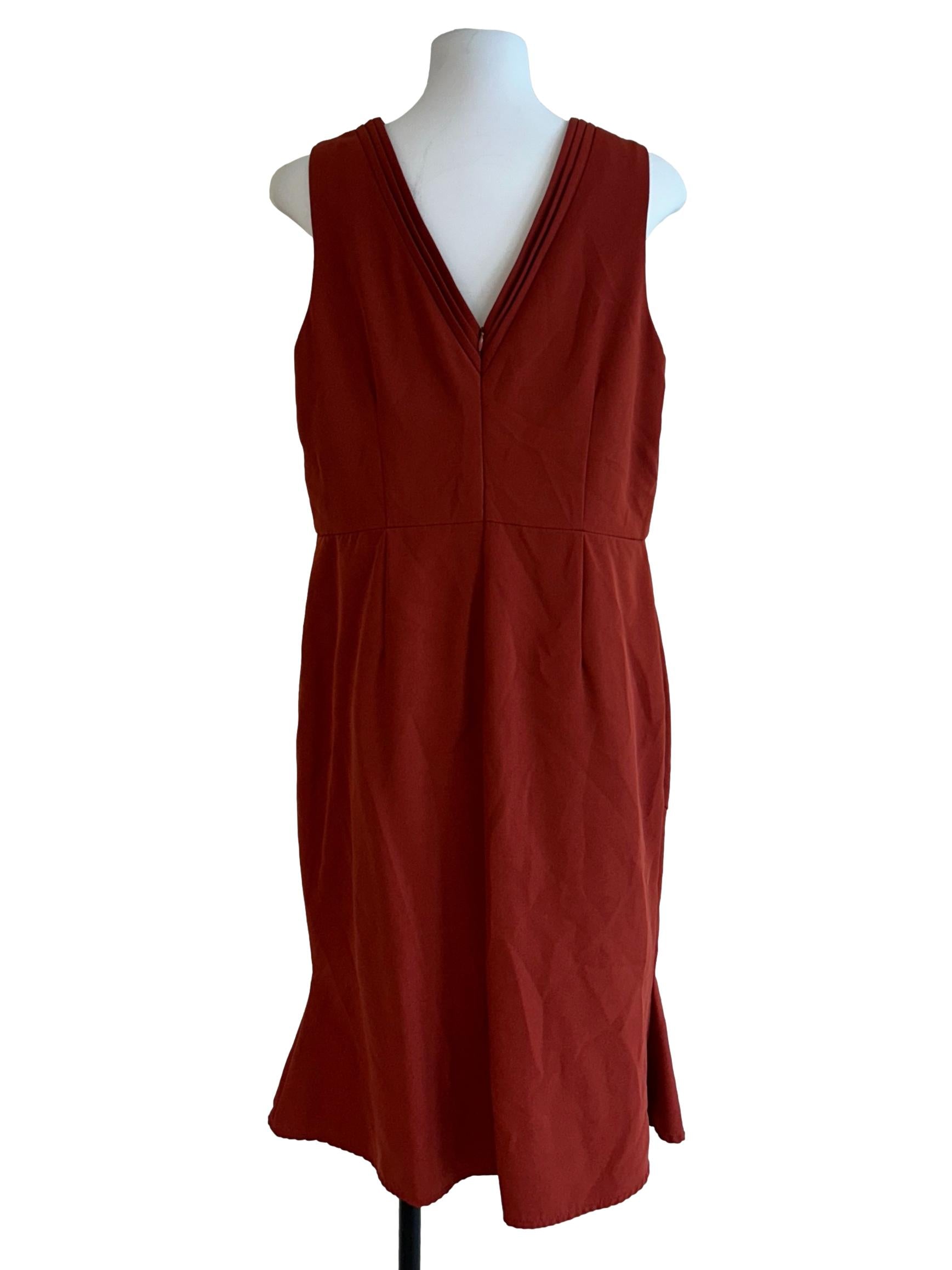 Fire Orange Shift Dress