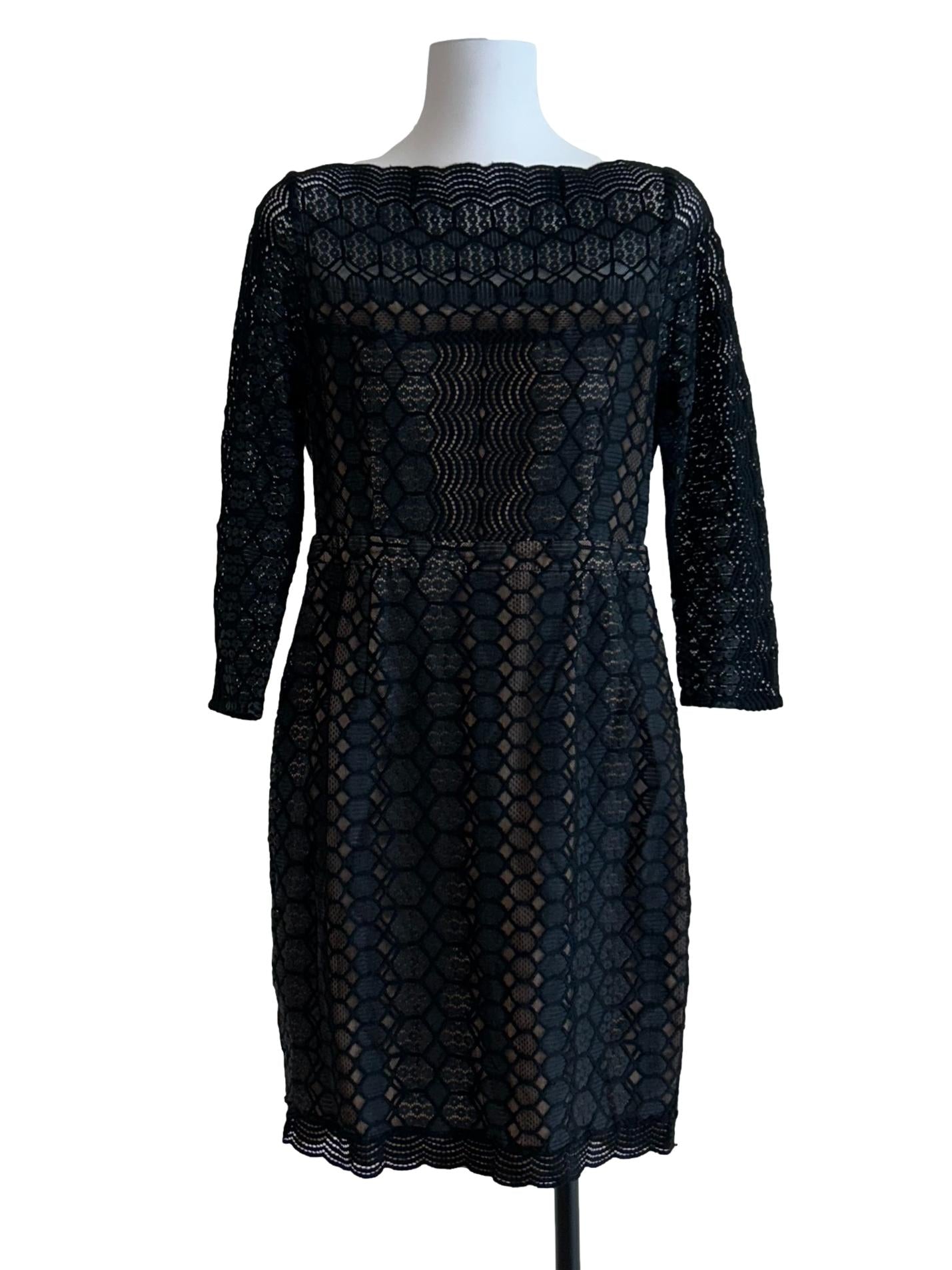 Faded Black Eyelet Dress