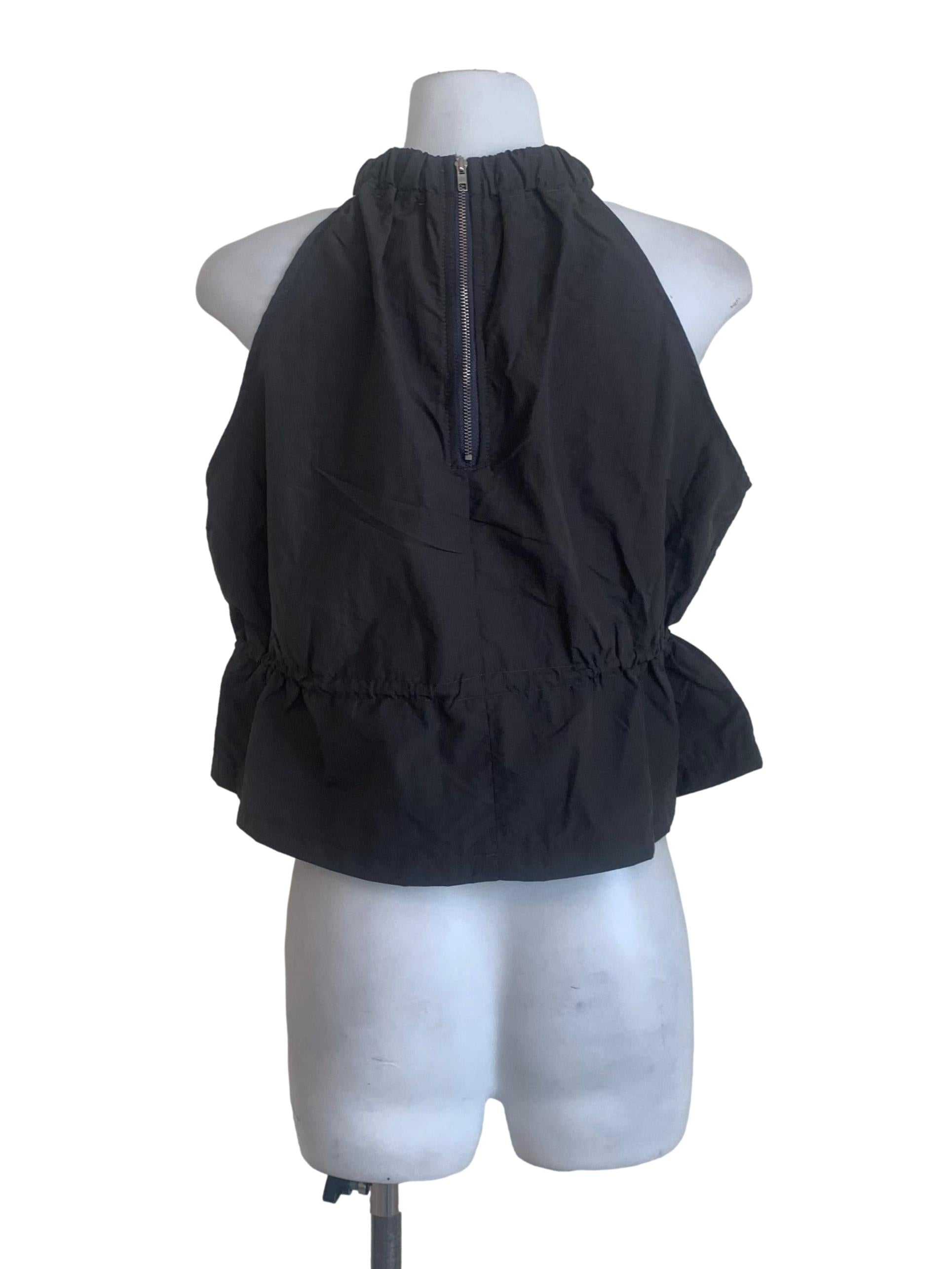 Pebble Grey High Neck Top