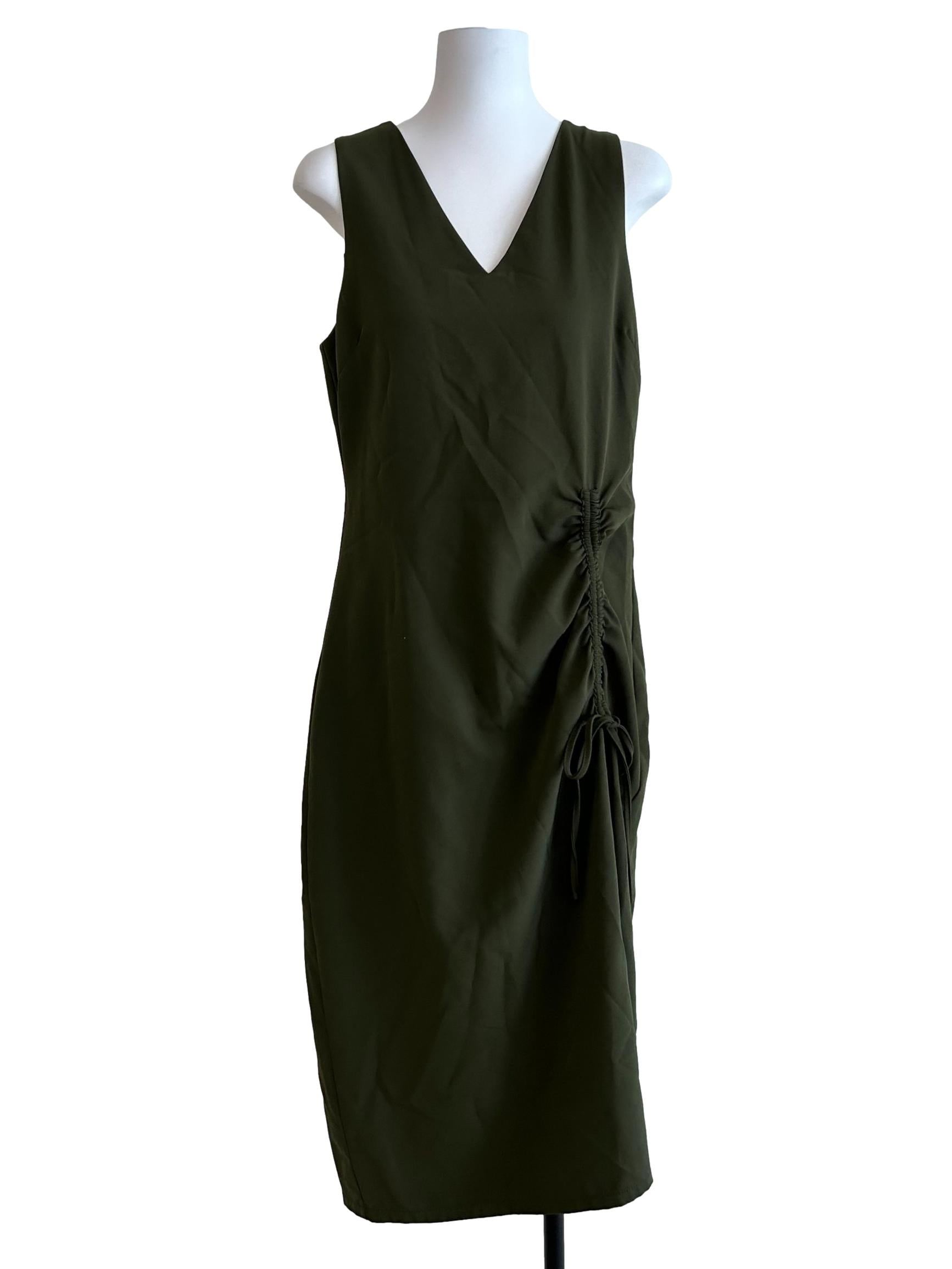 Pickle Green Sleeveless Dress