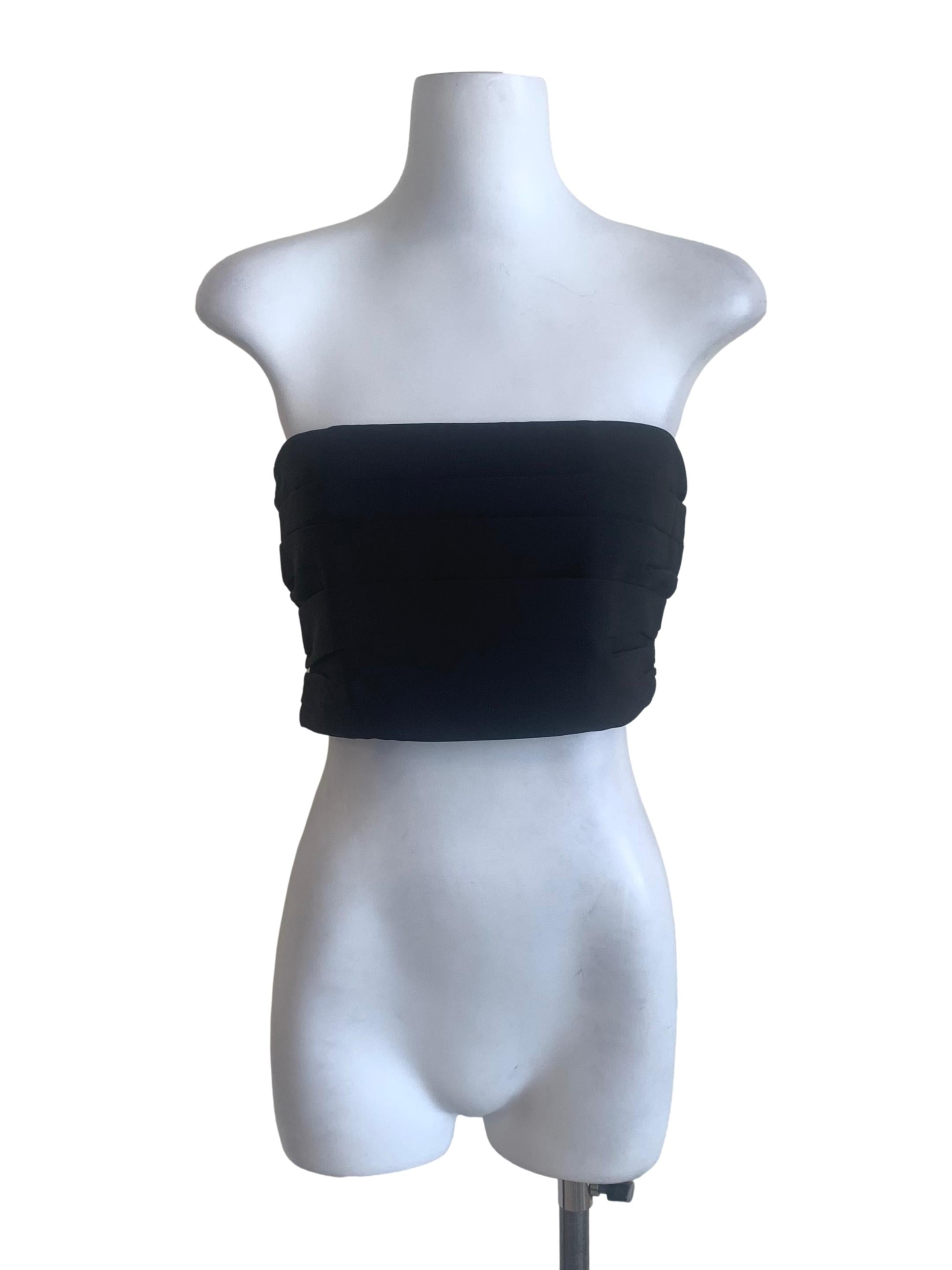Oil Black Tube Top