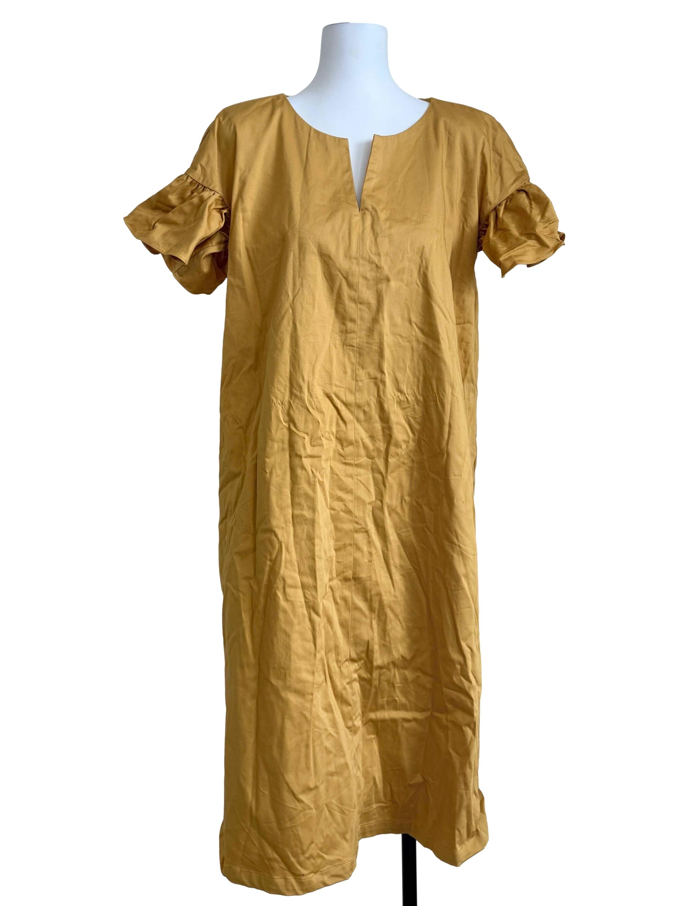 Butterscotch Yellow Shirt Dress