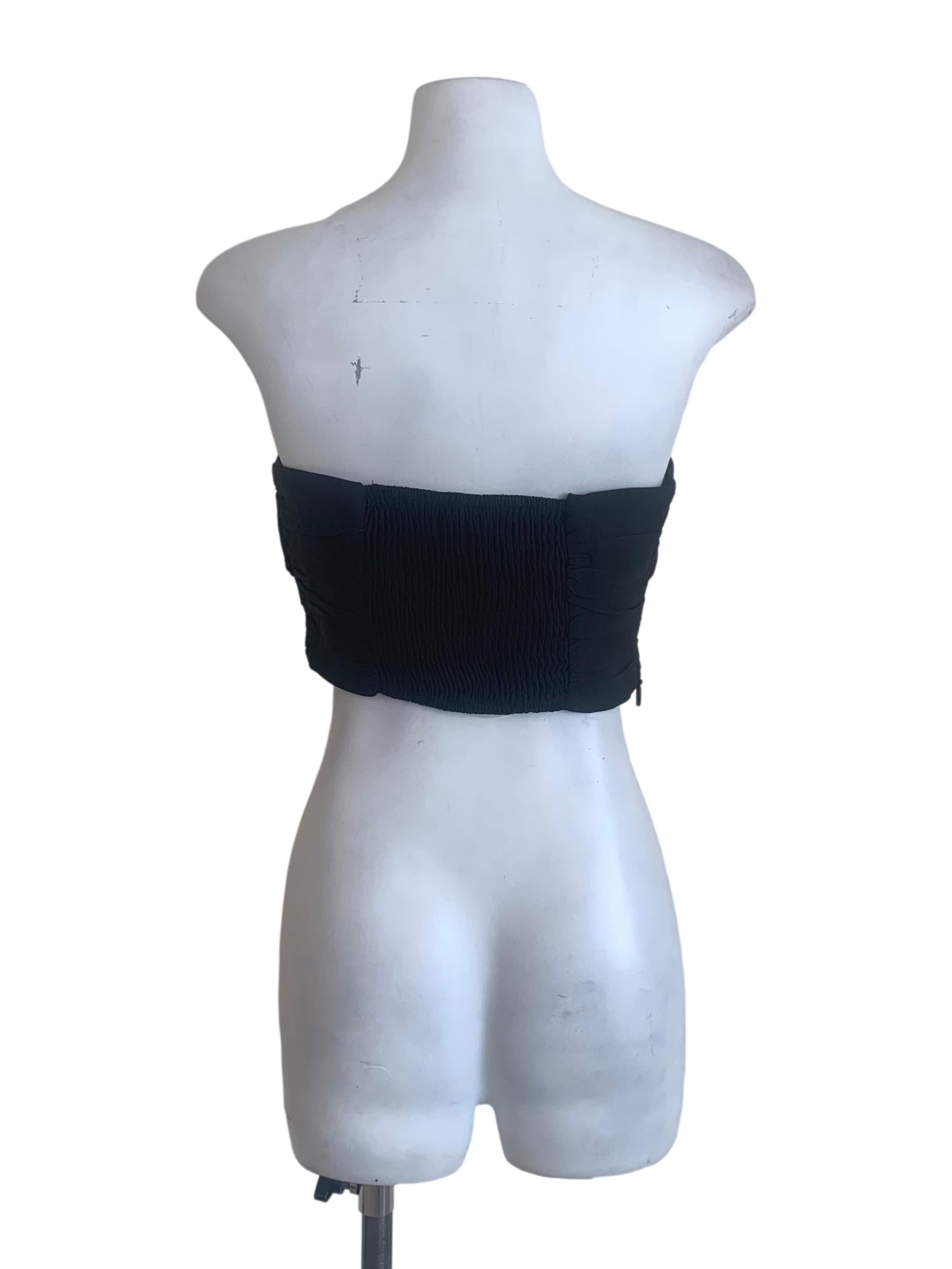 Oil Black Tube Top