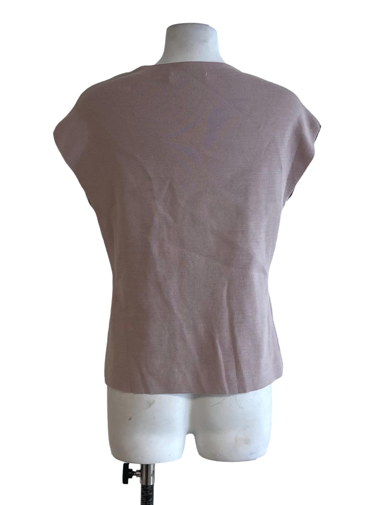 Blush Pink Sleeveless Blouse