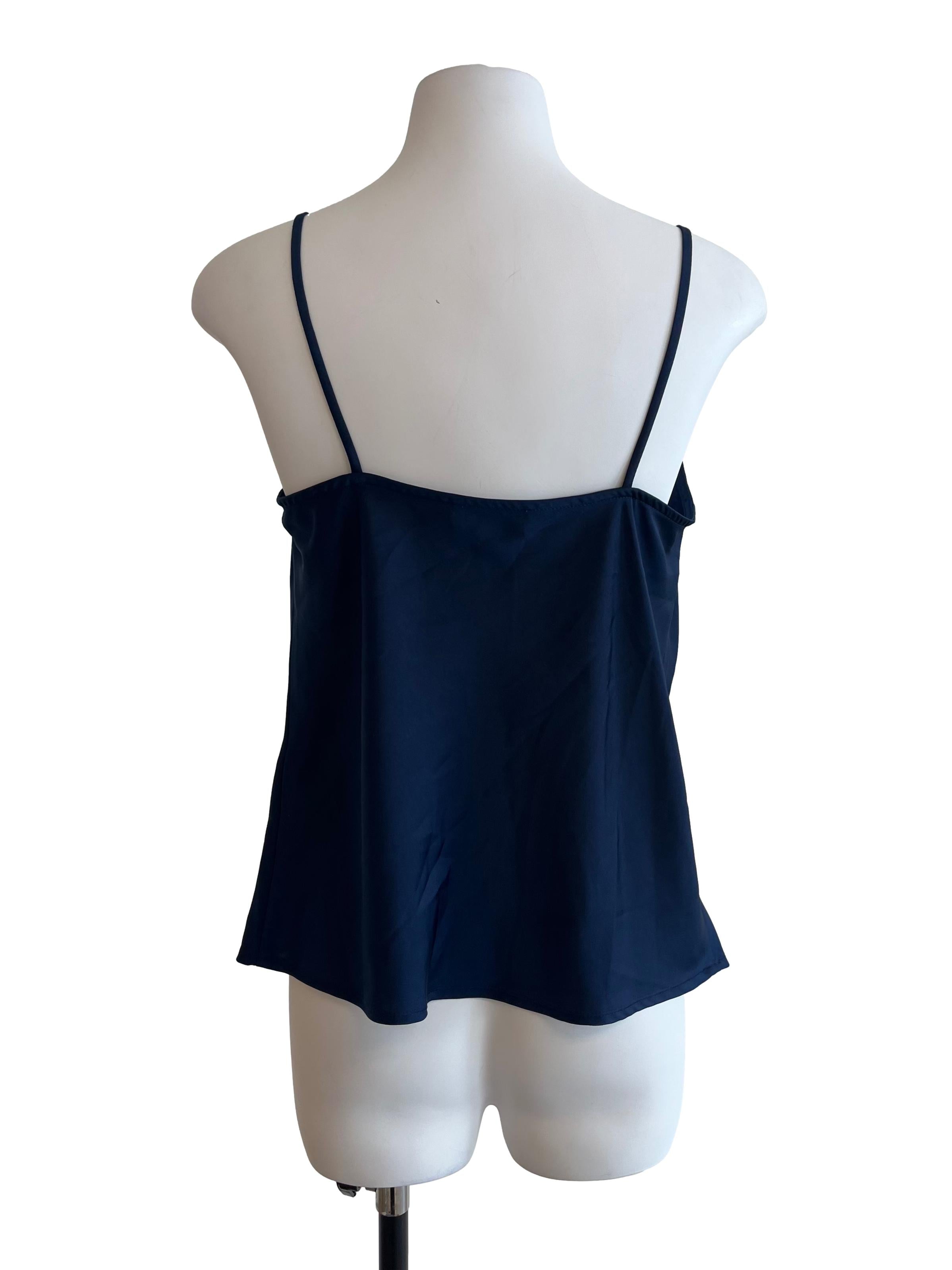 Admiral Blue Cowl Neck Cami Top