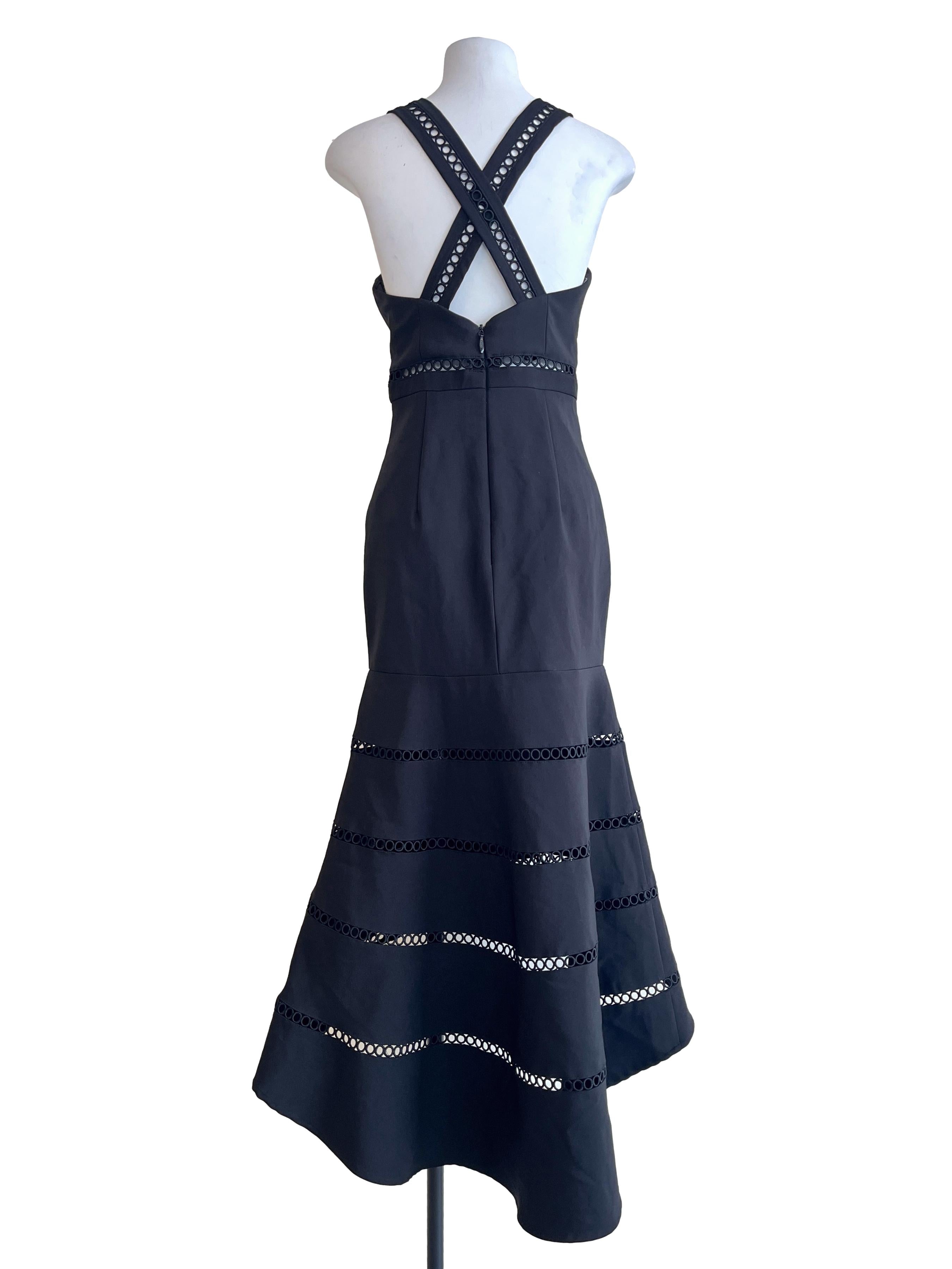 Raven Black Sweetheart Sleeveless Drop Waist Dress