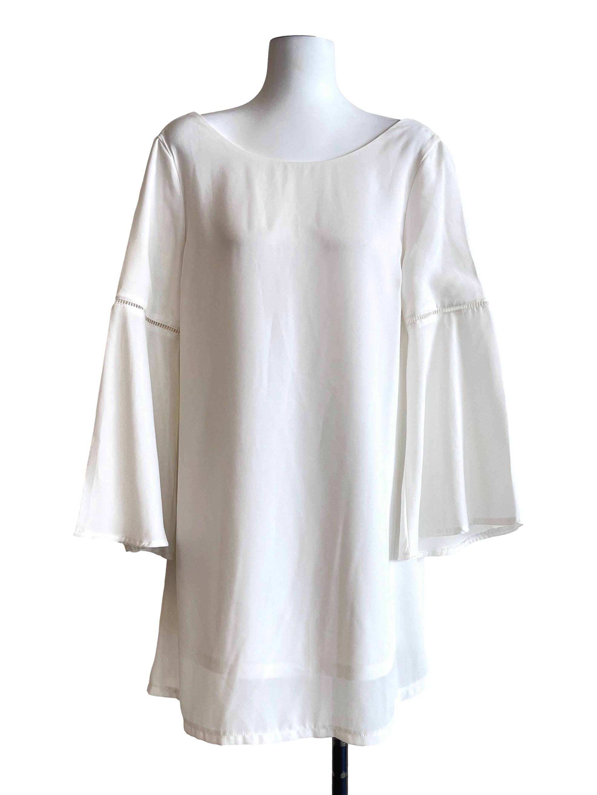Off White  Sabrina Long Sleeve Tunic Dress