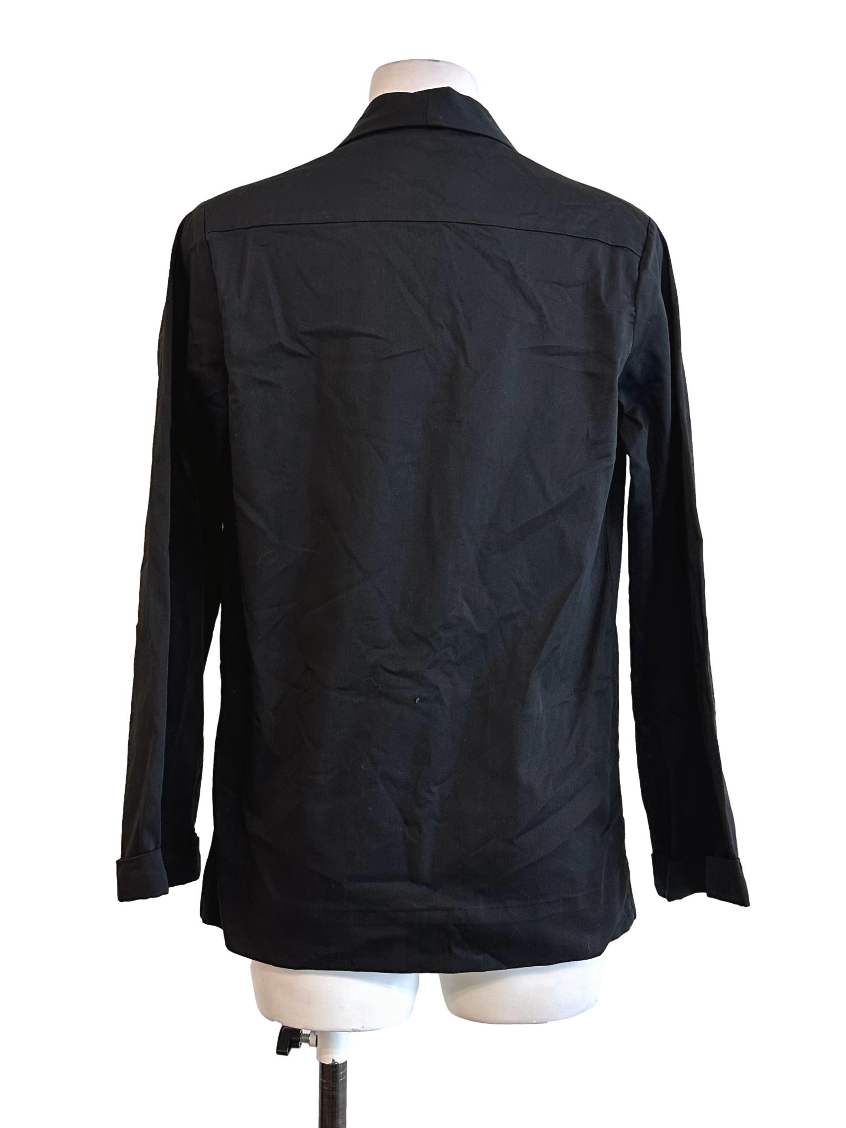 Black V Neckline Long Sleeves Top TEM