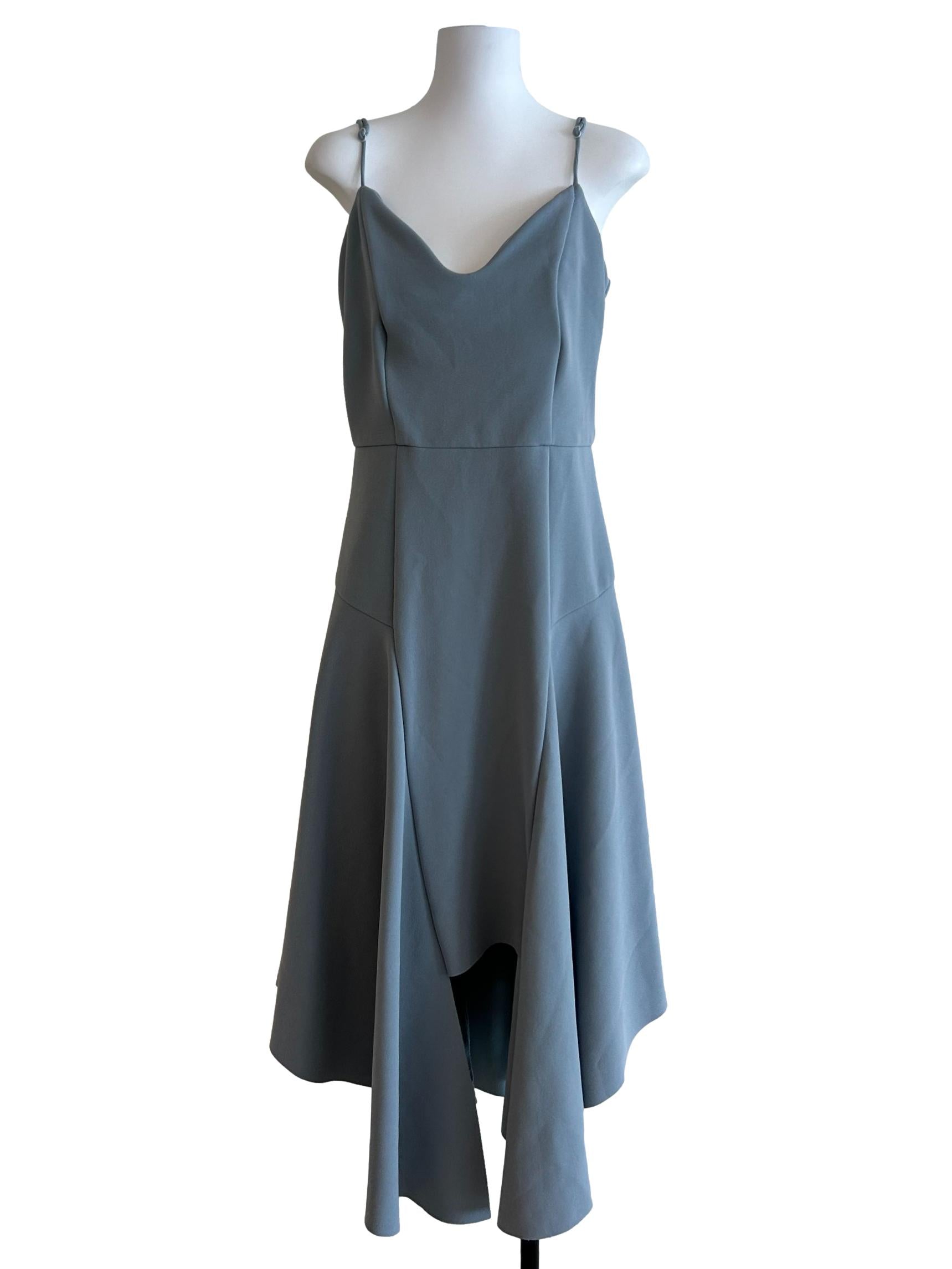 Stone Blue Asymmetrical Dress