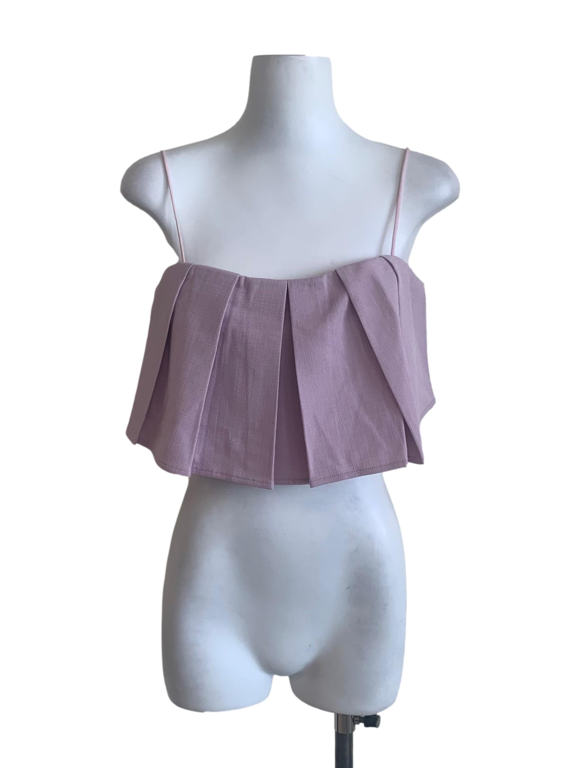 Heather Purple Spaghetti Strap Top