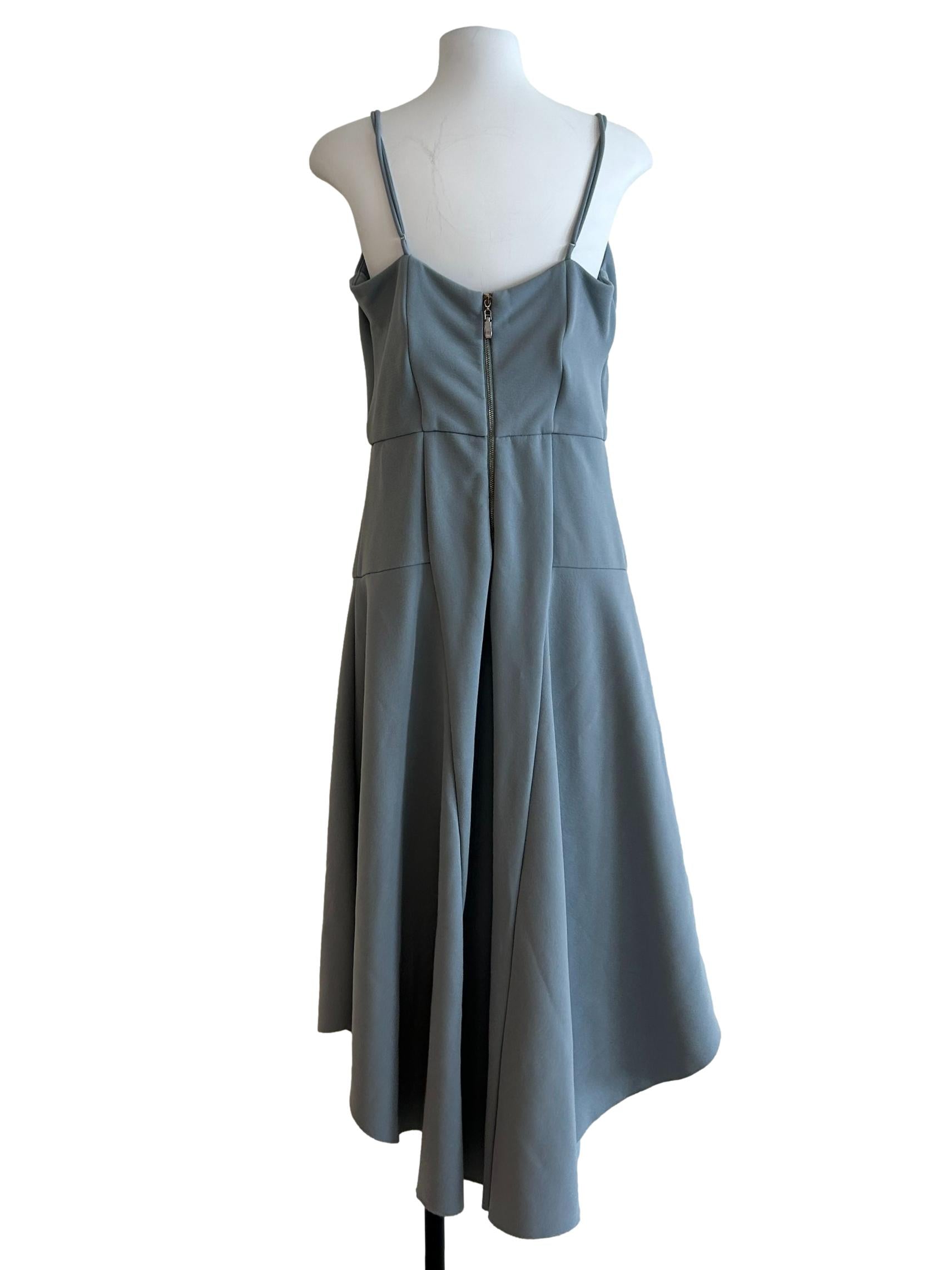 Stone Blue Asymmetrical Dress