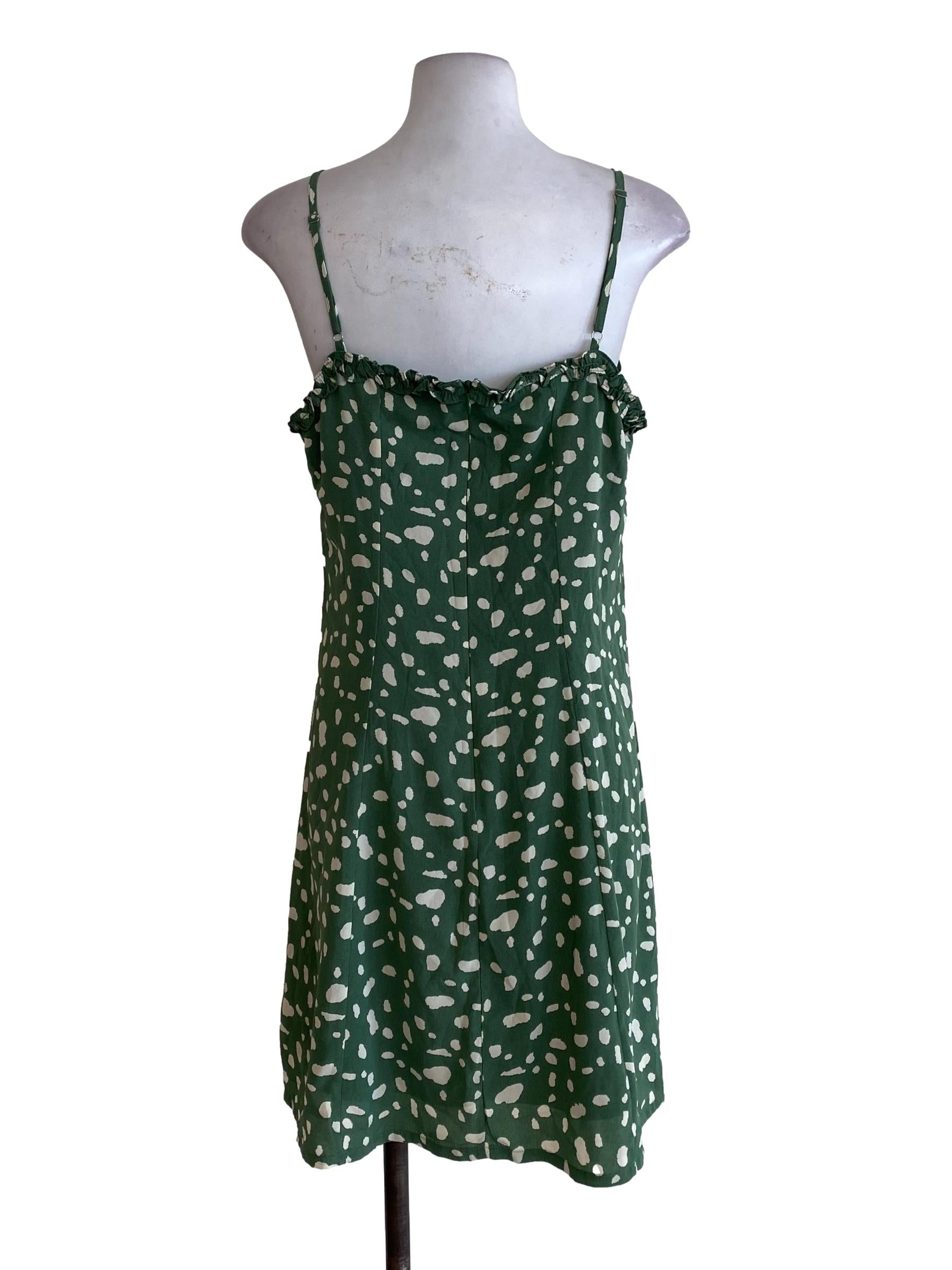 Green Patterned Princess Dress