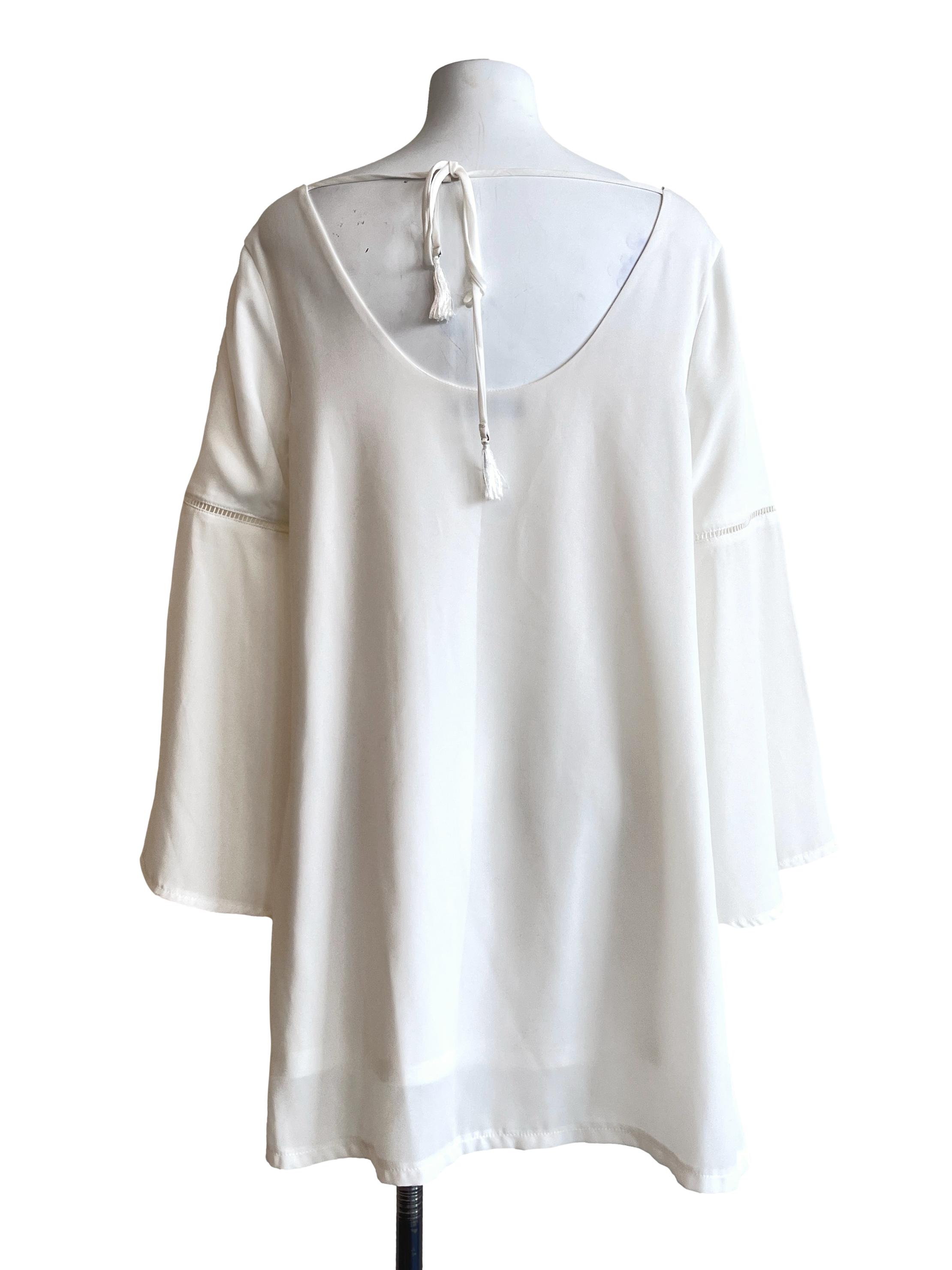 Off White  Sabrina Long Sleeve Tunic Dress