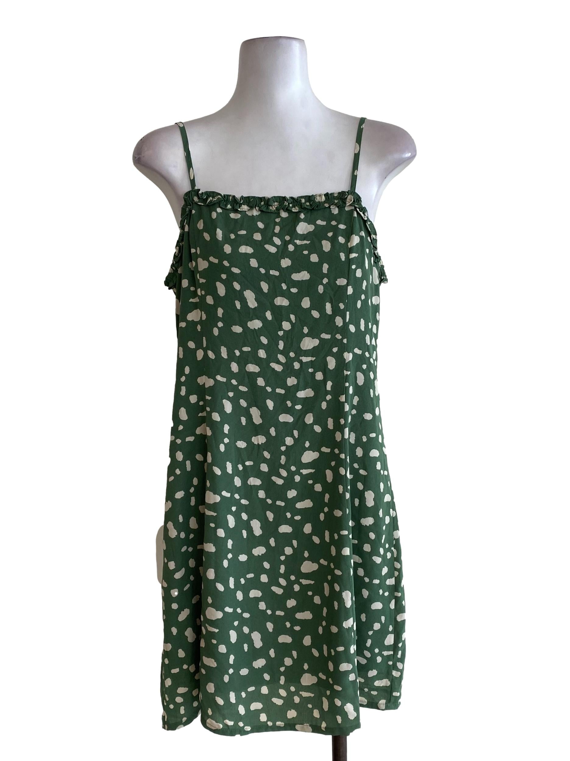 Green Patterned Princess Dress