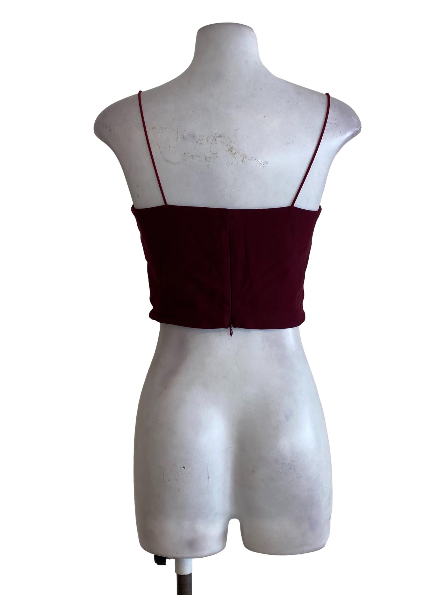 Maroon Tube Top