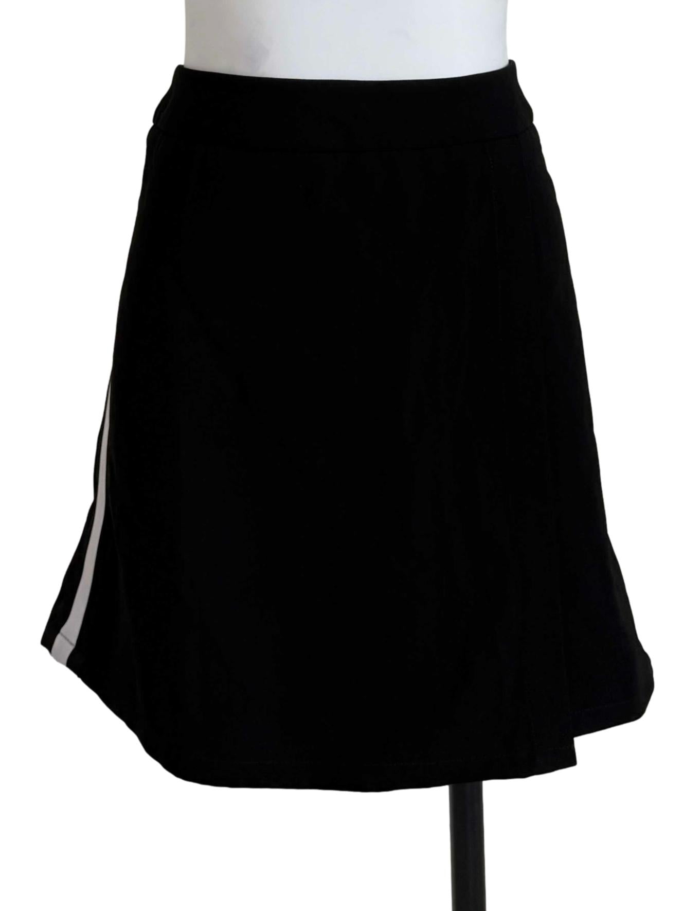 Black Side Stripe Skirt