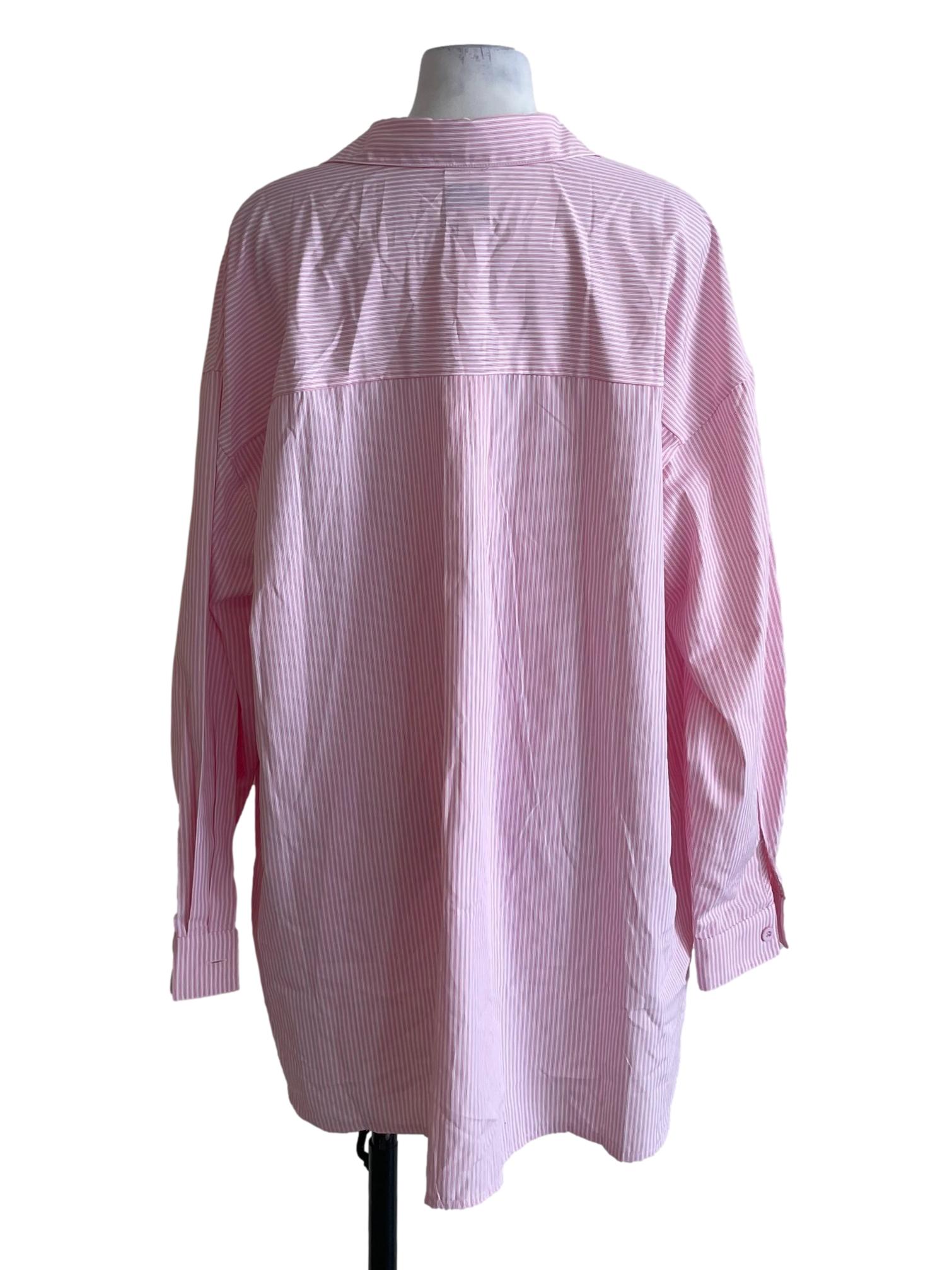 Pink Striped Button Up Shirt