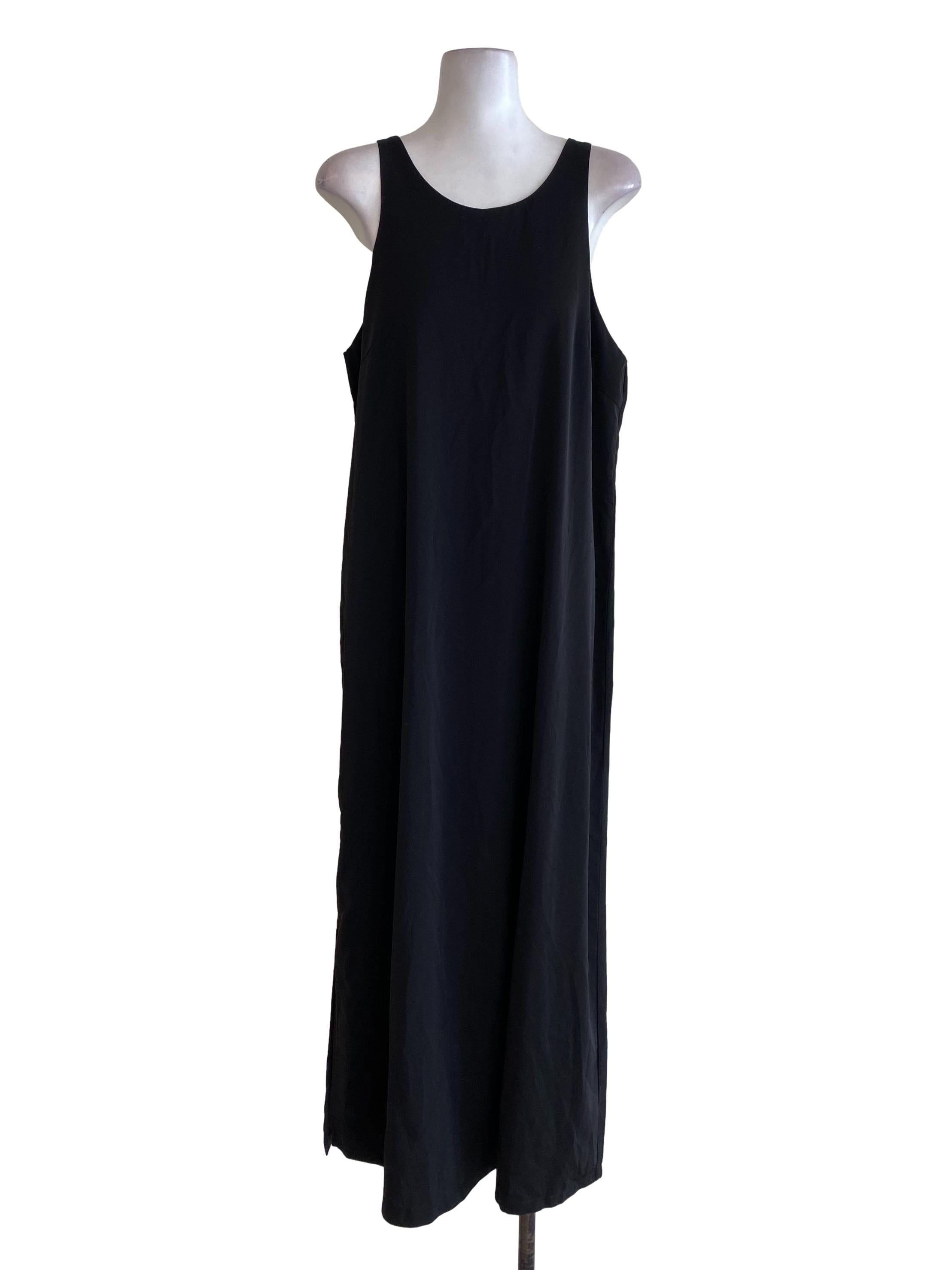 Black Plain Shift Dress