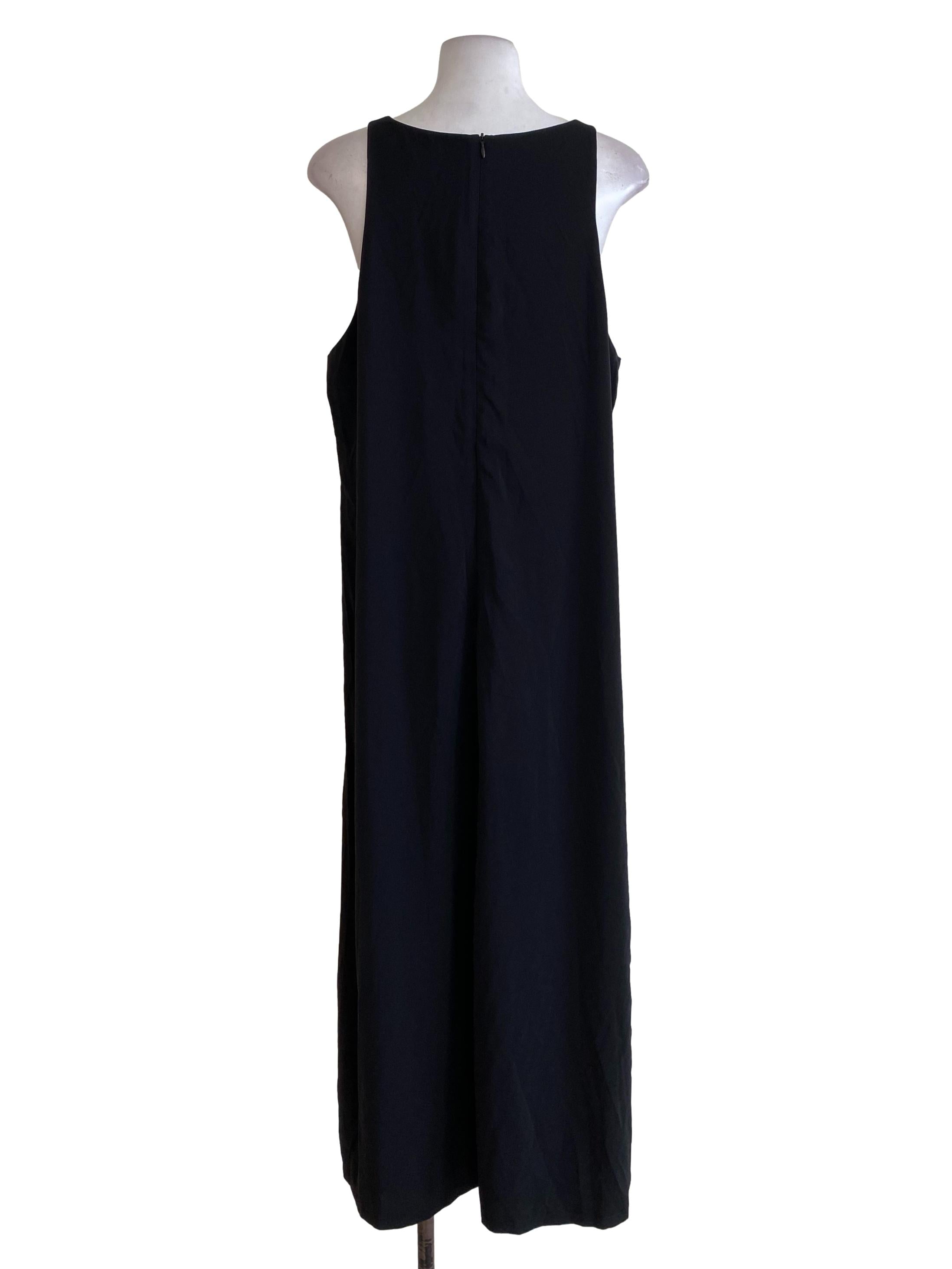 Black Plain Shift Dress
