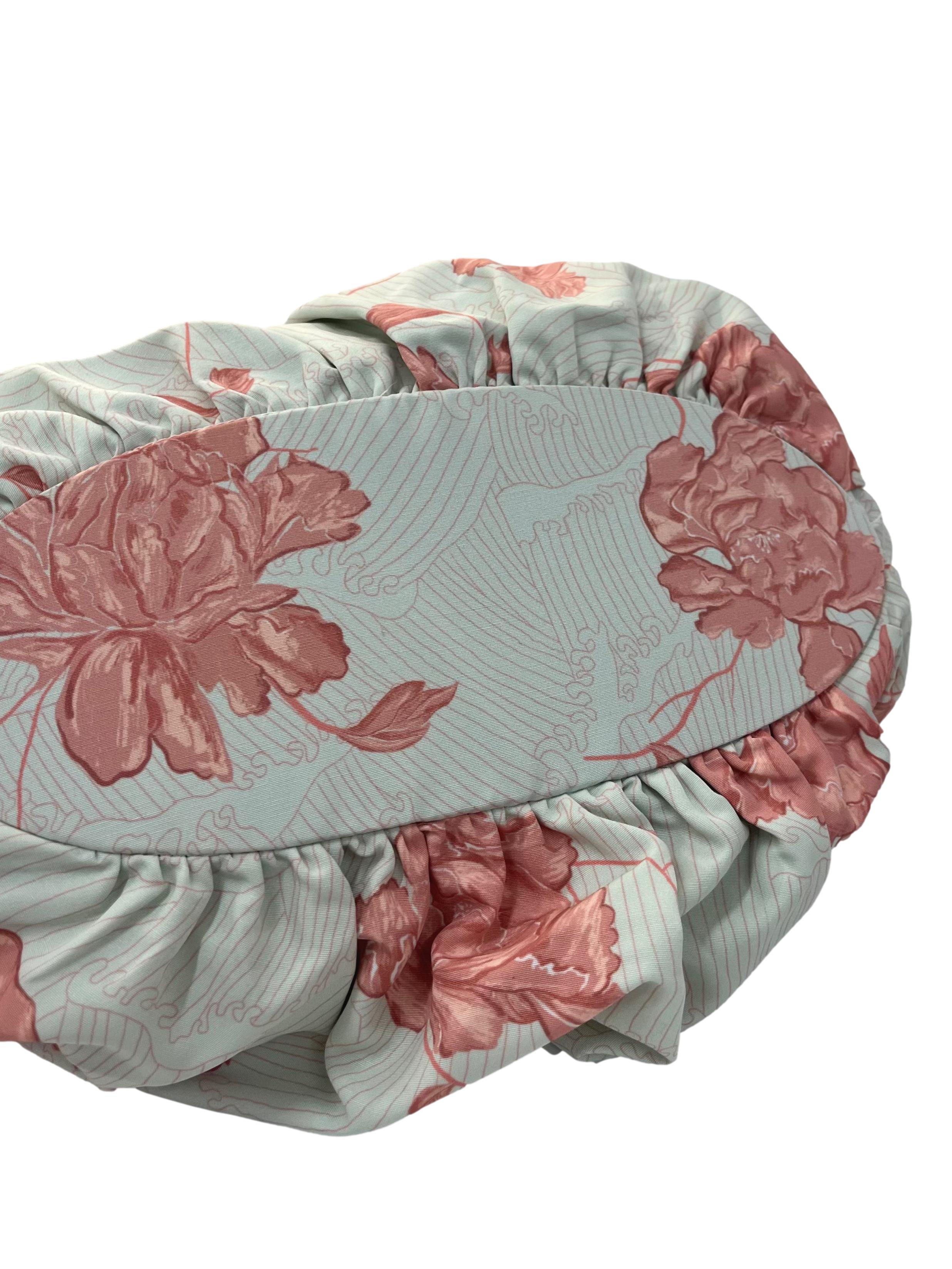 Light Green Prosperous Blooms Felicity Orange Bag