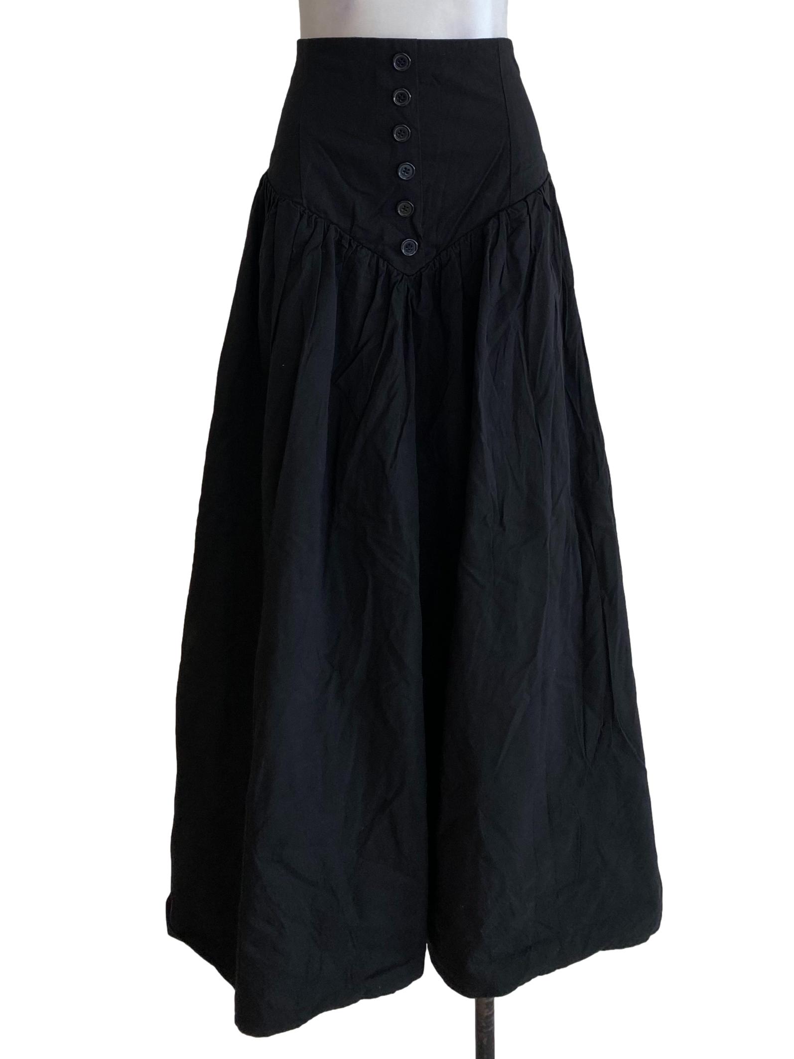 Black Blouson Skirt