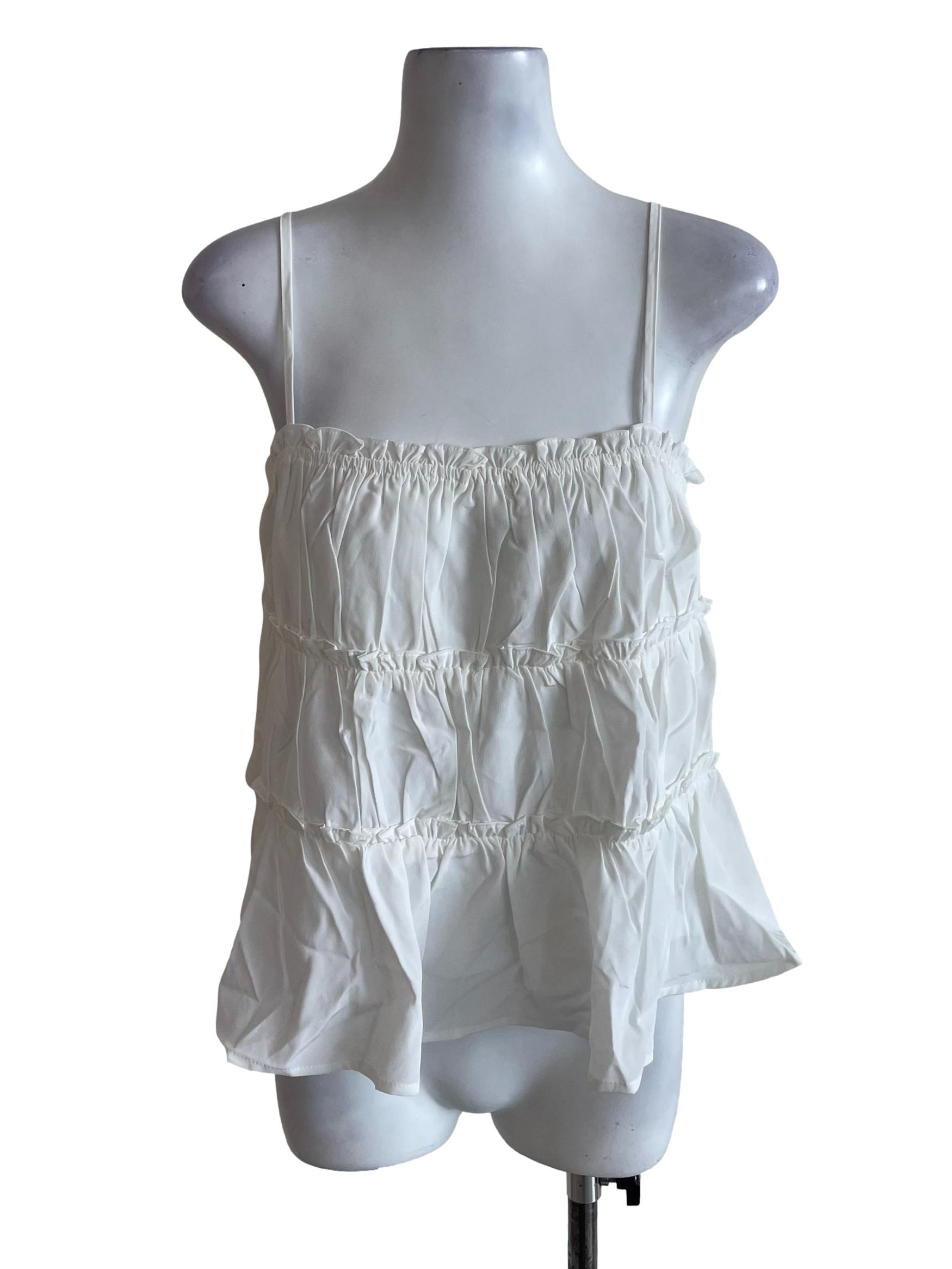 White Tiered Top