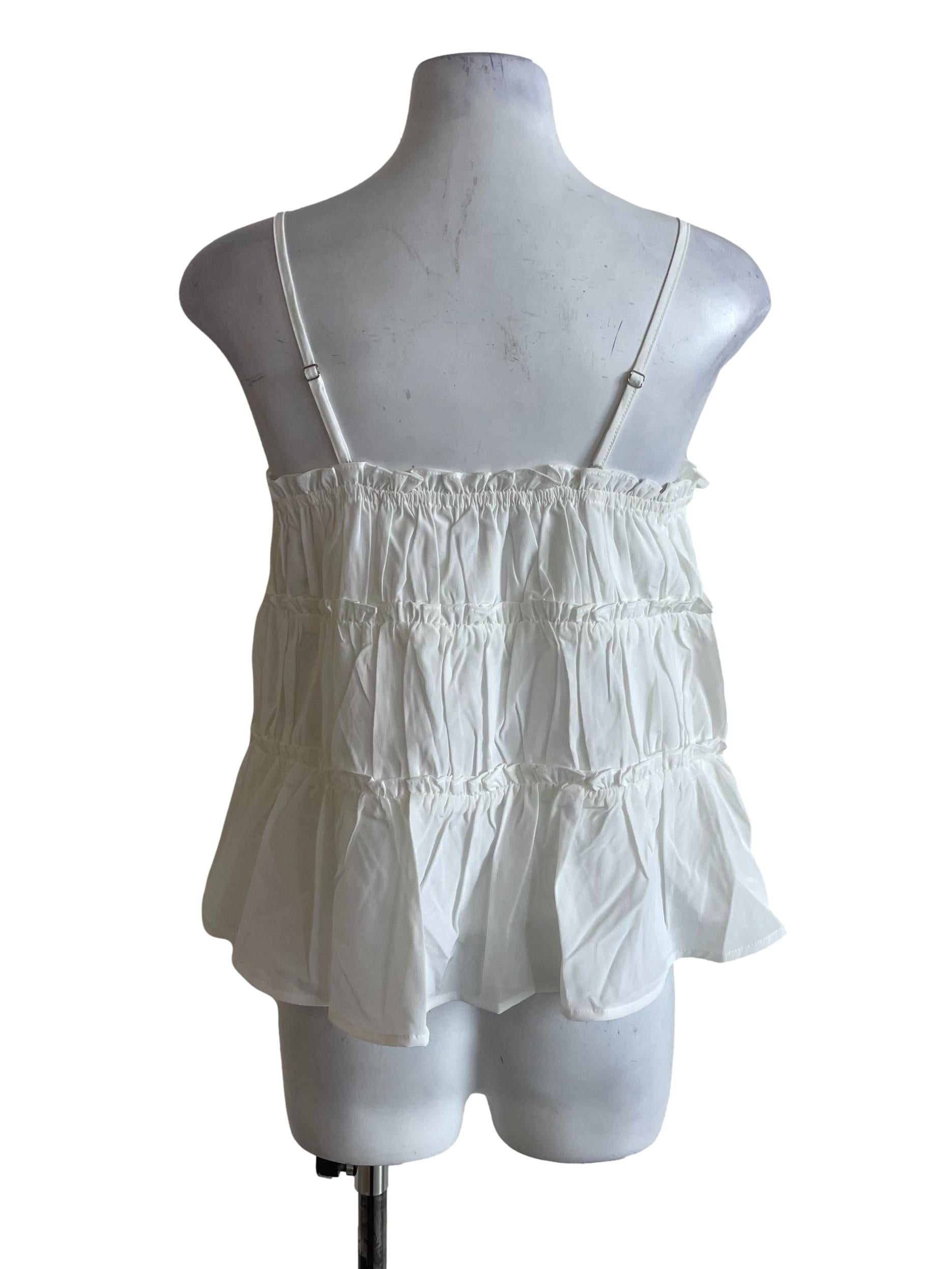White Tiered Top
