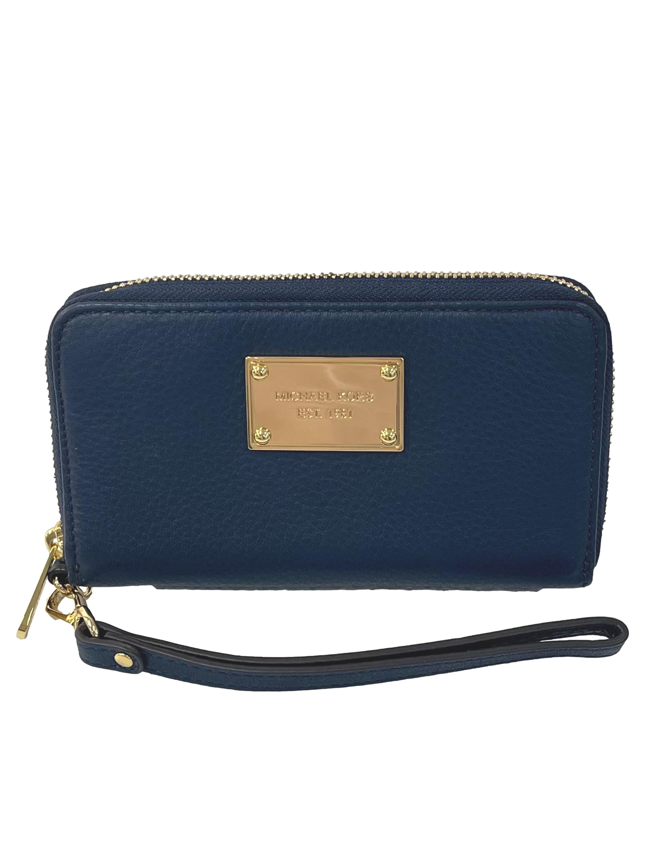 Dark Blue Wristlet Wallet