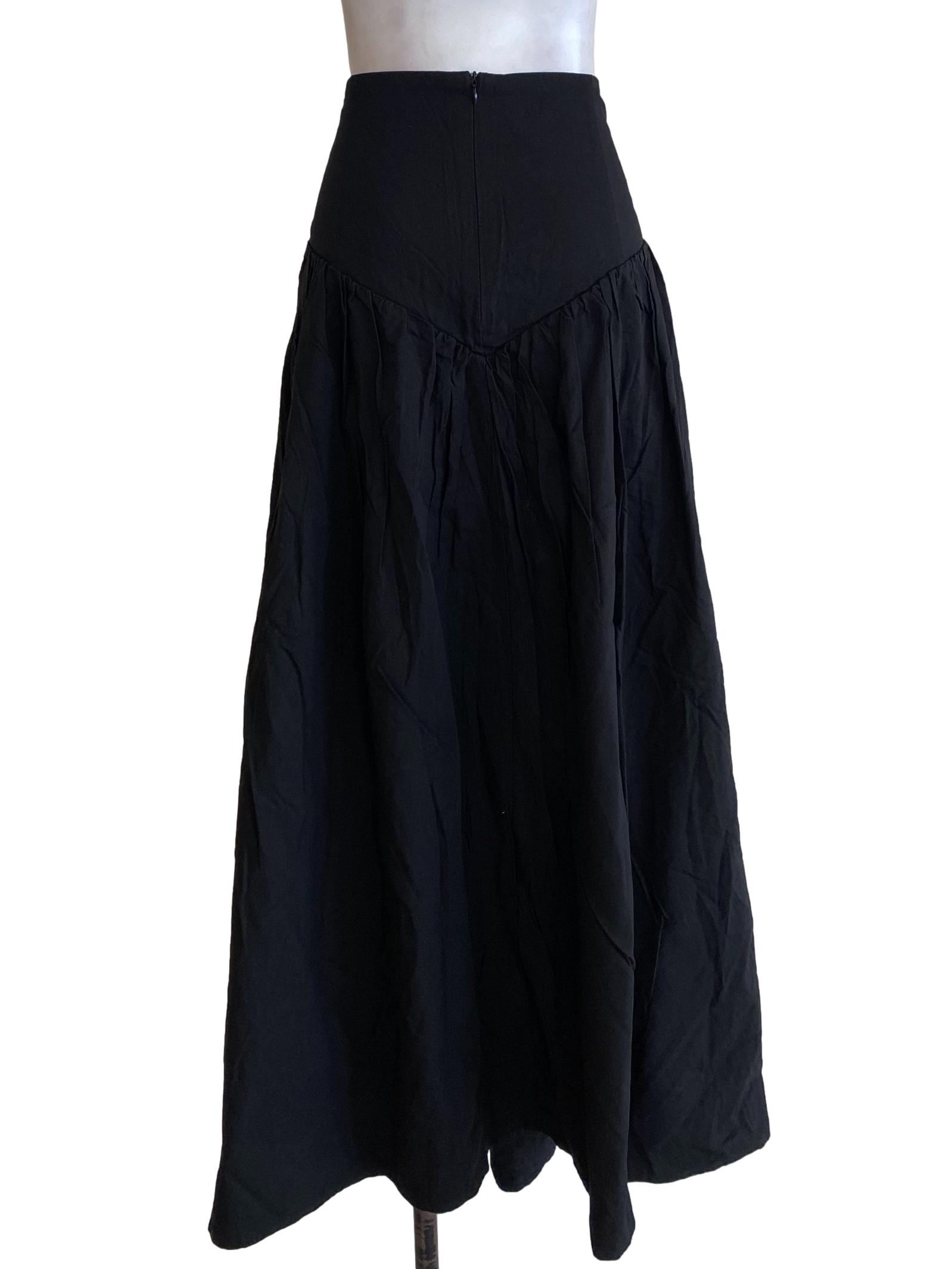 Black Blouson Skirt