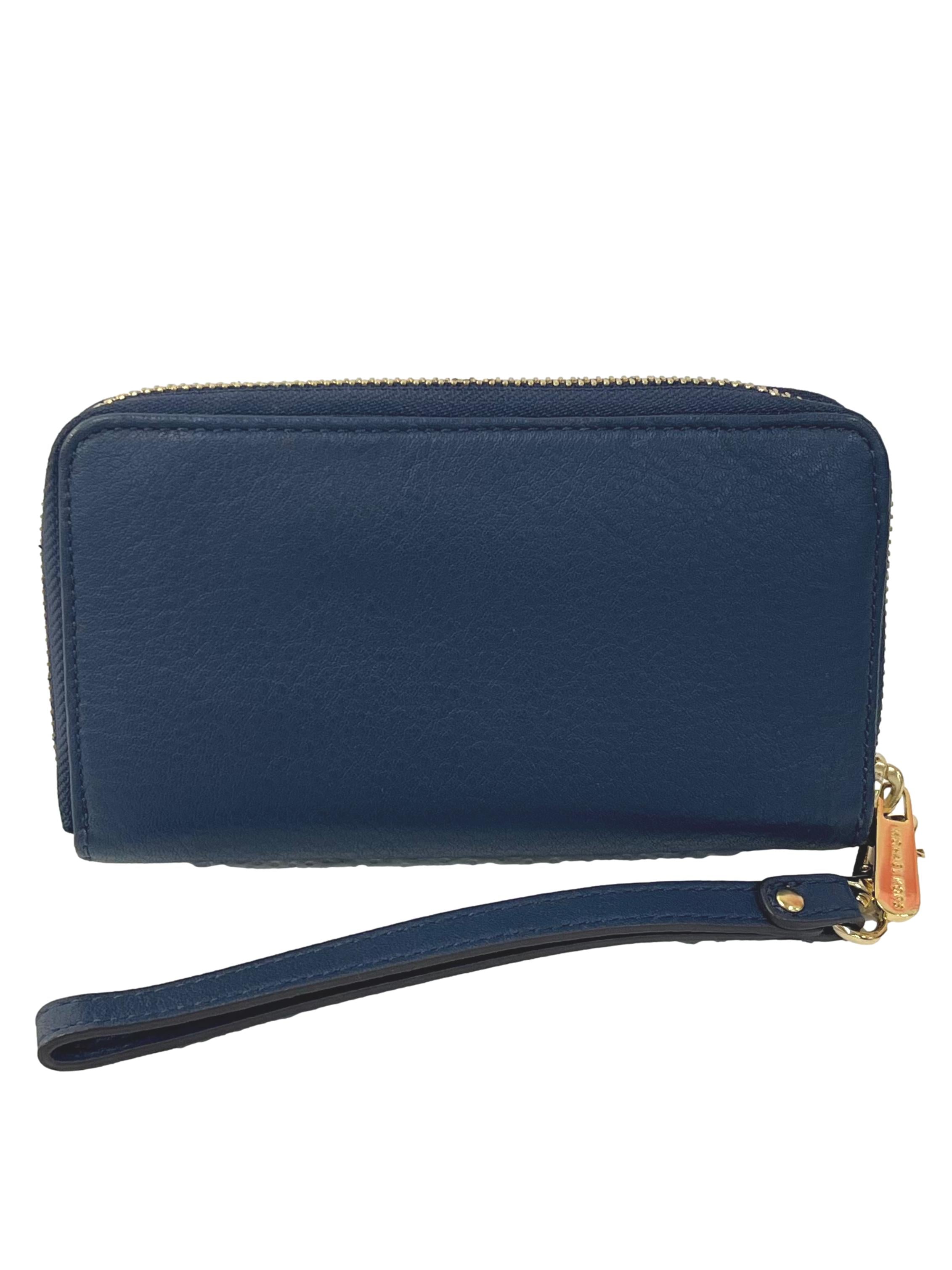Dark Blue Wristlet Wallet