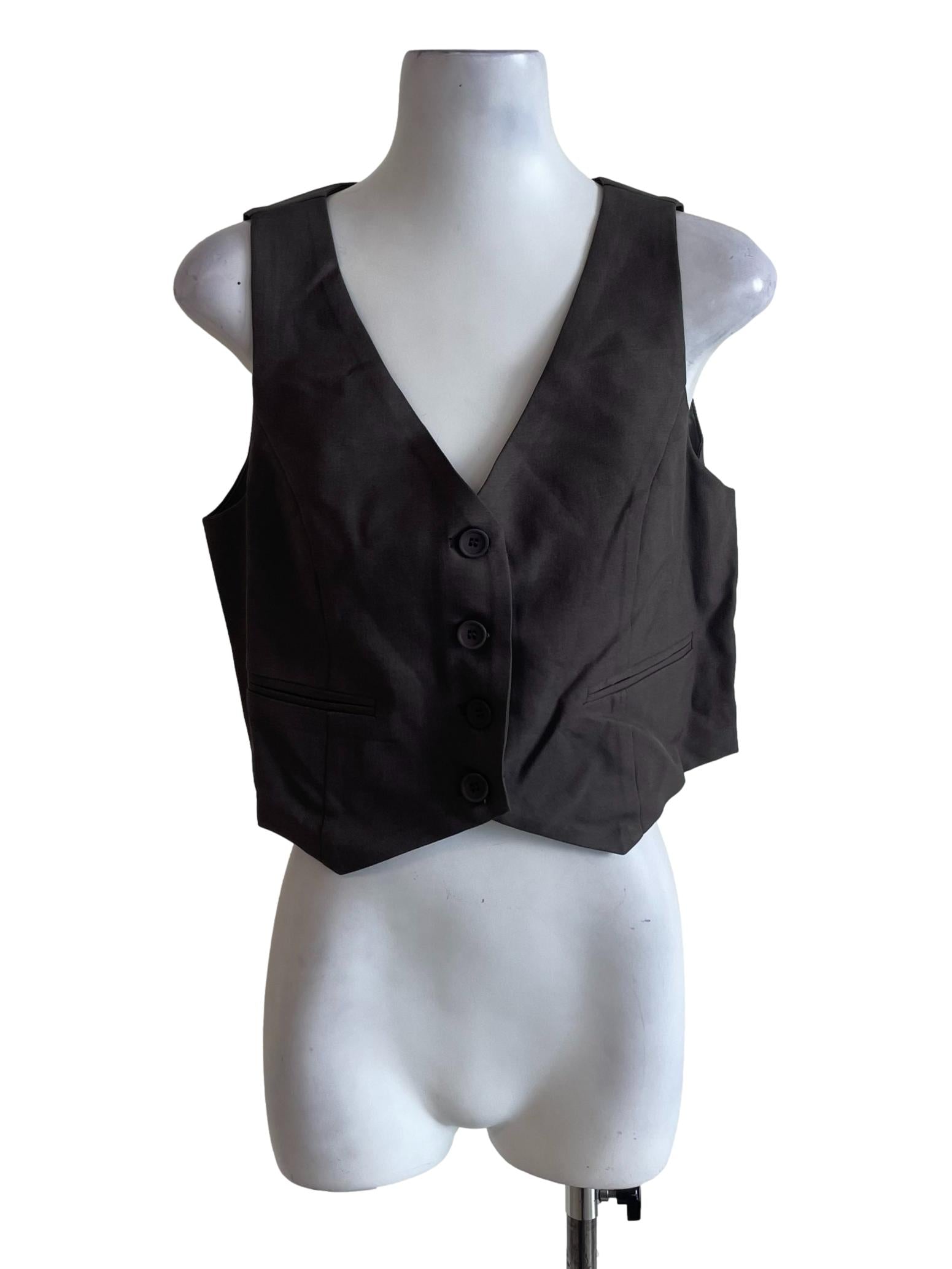 Brown Stone 4-Buttons Waistcoat