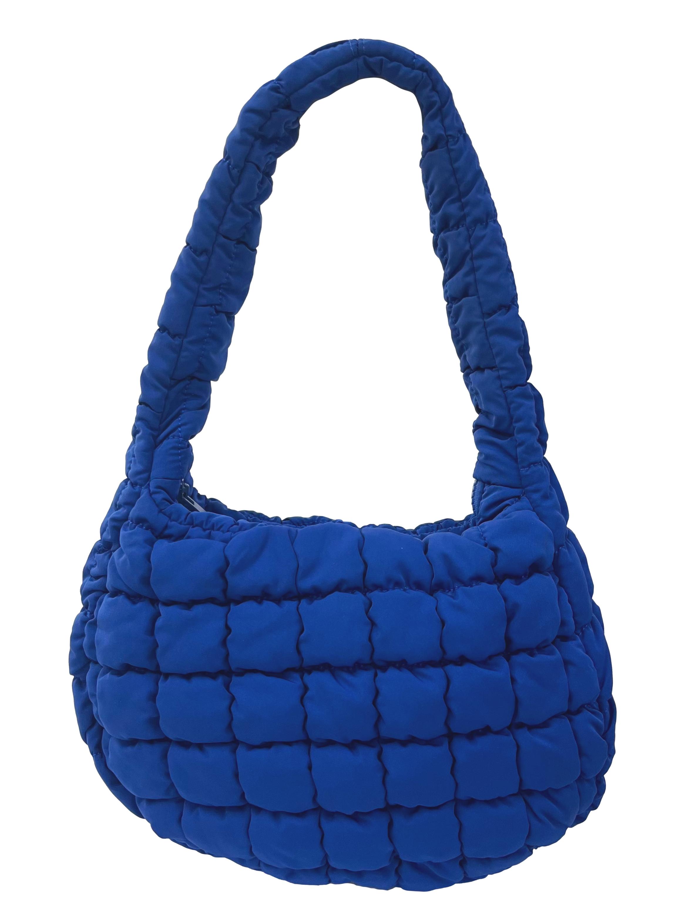 Electric Blue Quilted Mini Bag