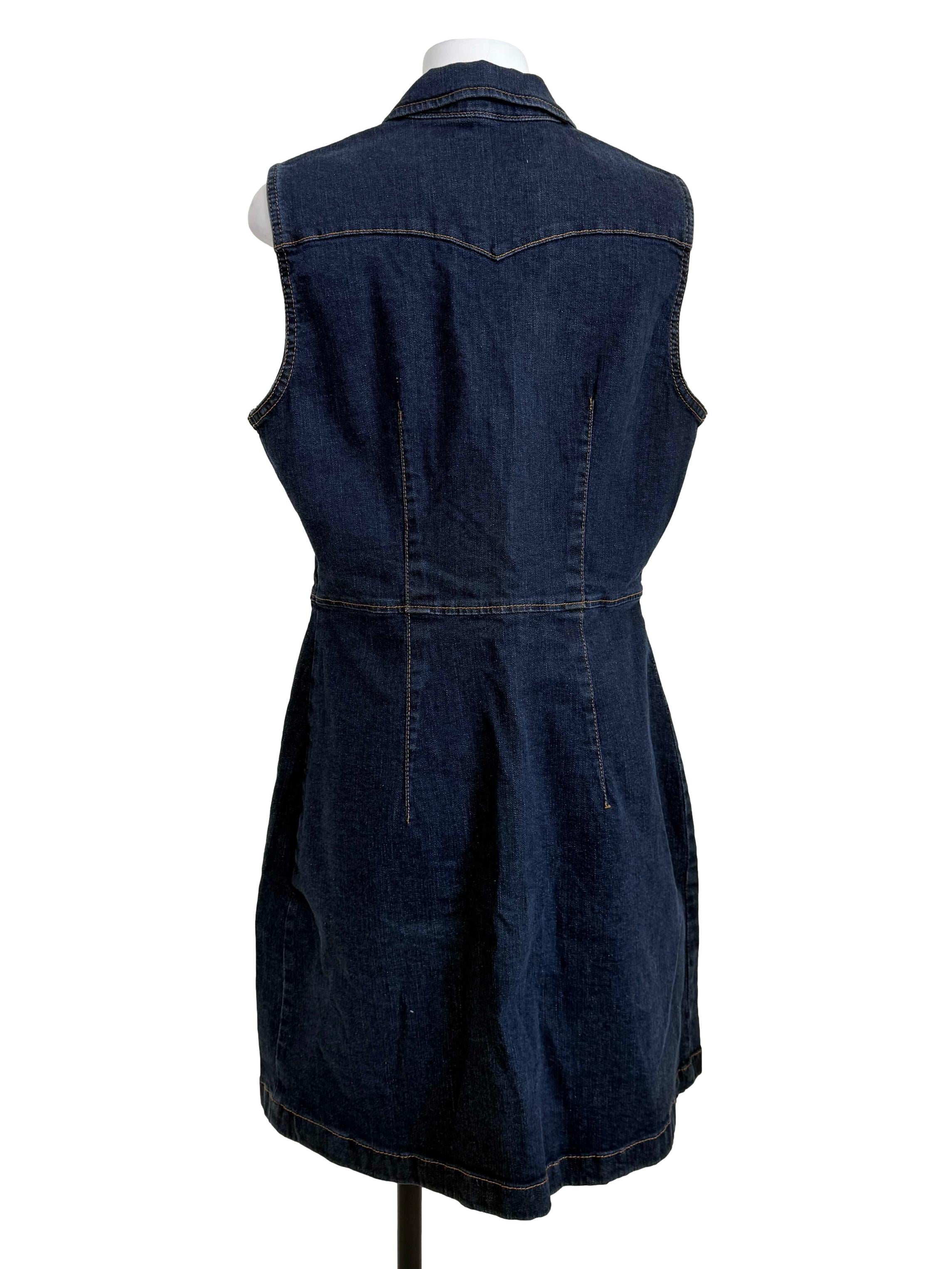 Denim Blue Buttoned Up Dress
