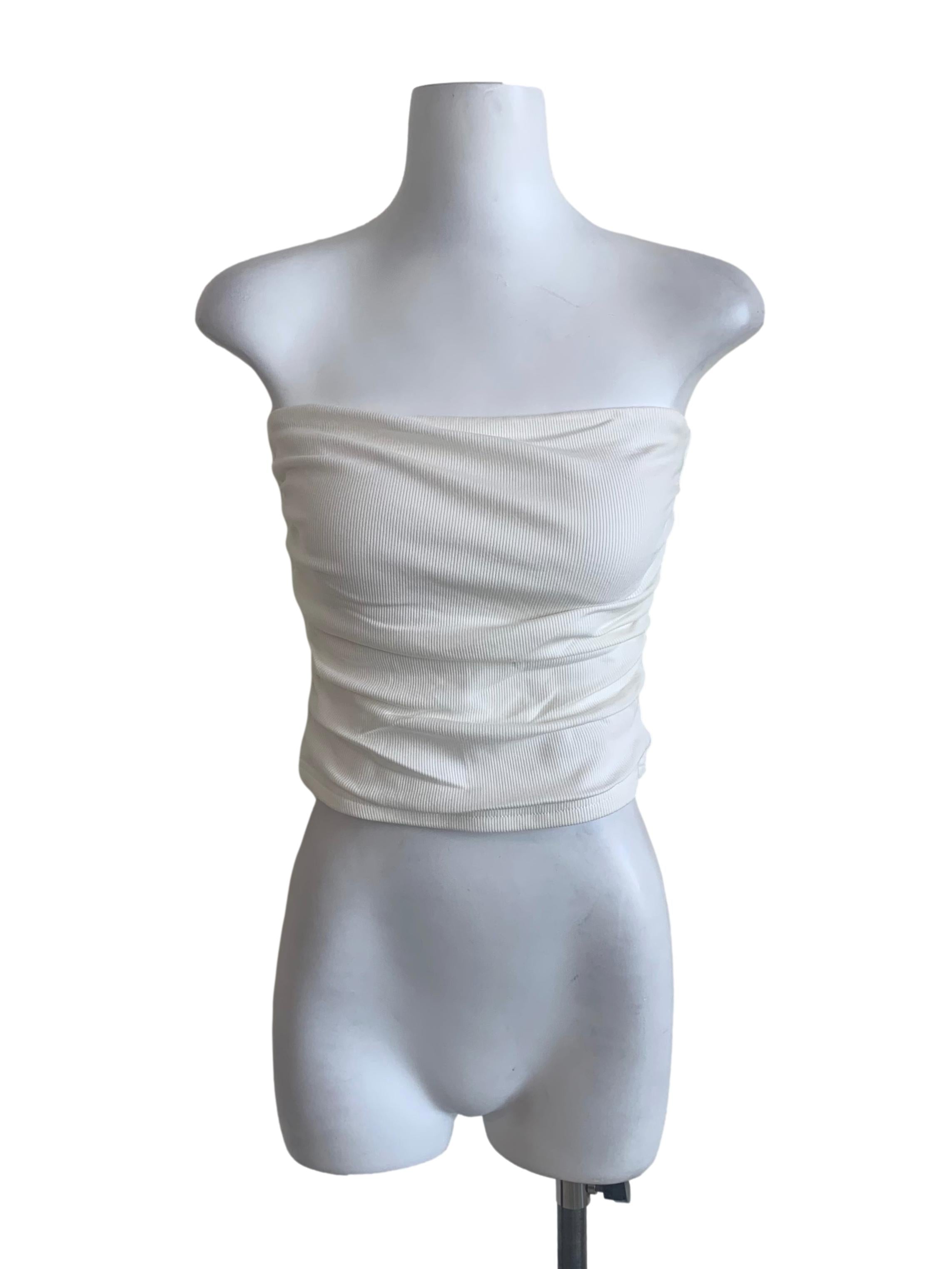 Powder White Tube Top