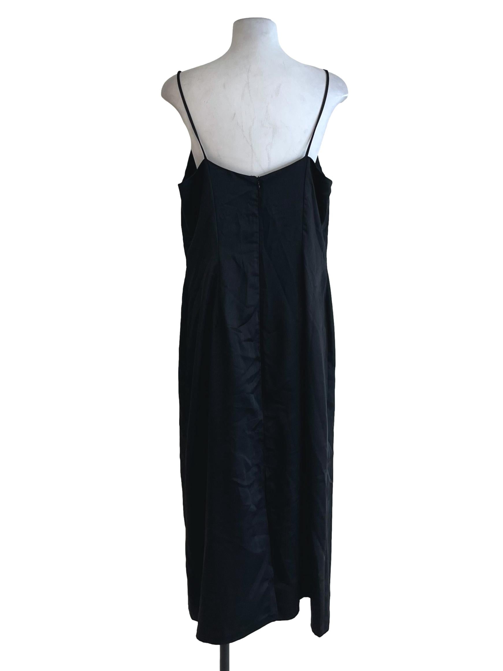 Black Spaghetti Strap Sheath Dress