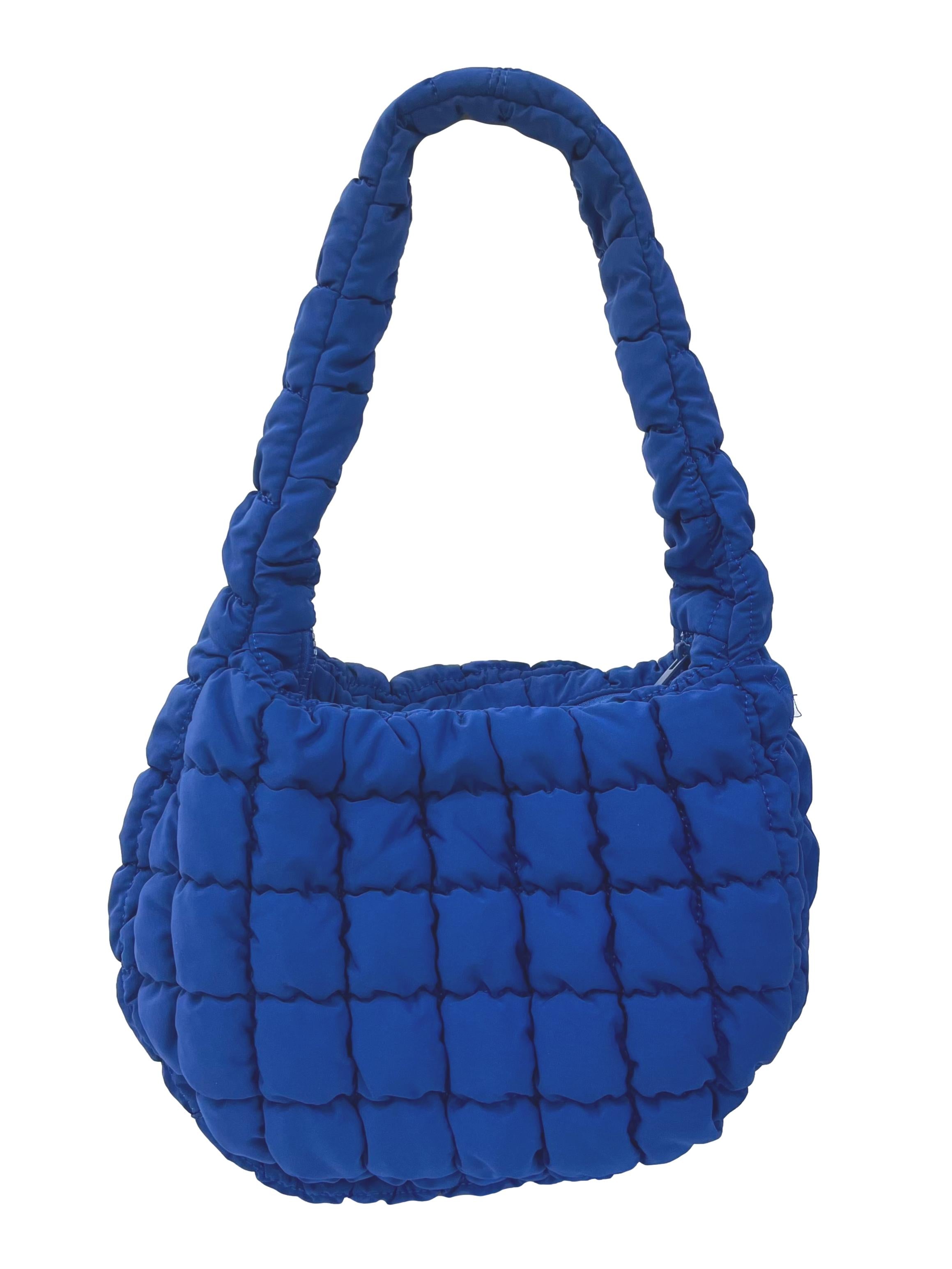 Electric Blue Quilted Mini Bag